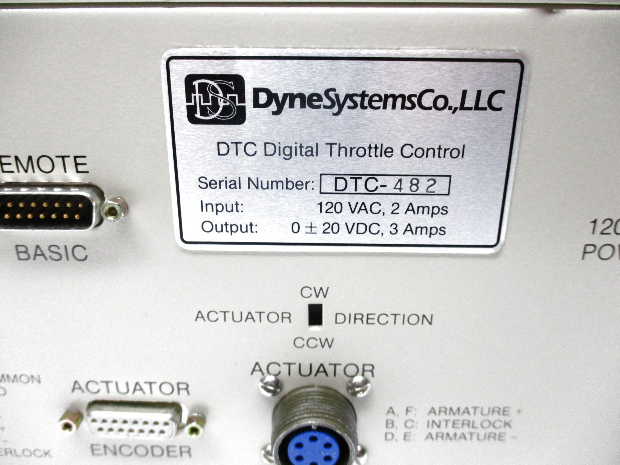DYNESYSTEM DTC-1 NSNP