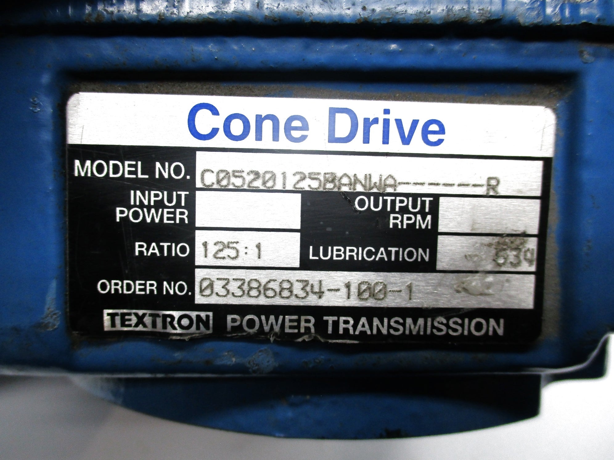 CONE DRIVE C0520125BANWA UNMP