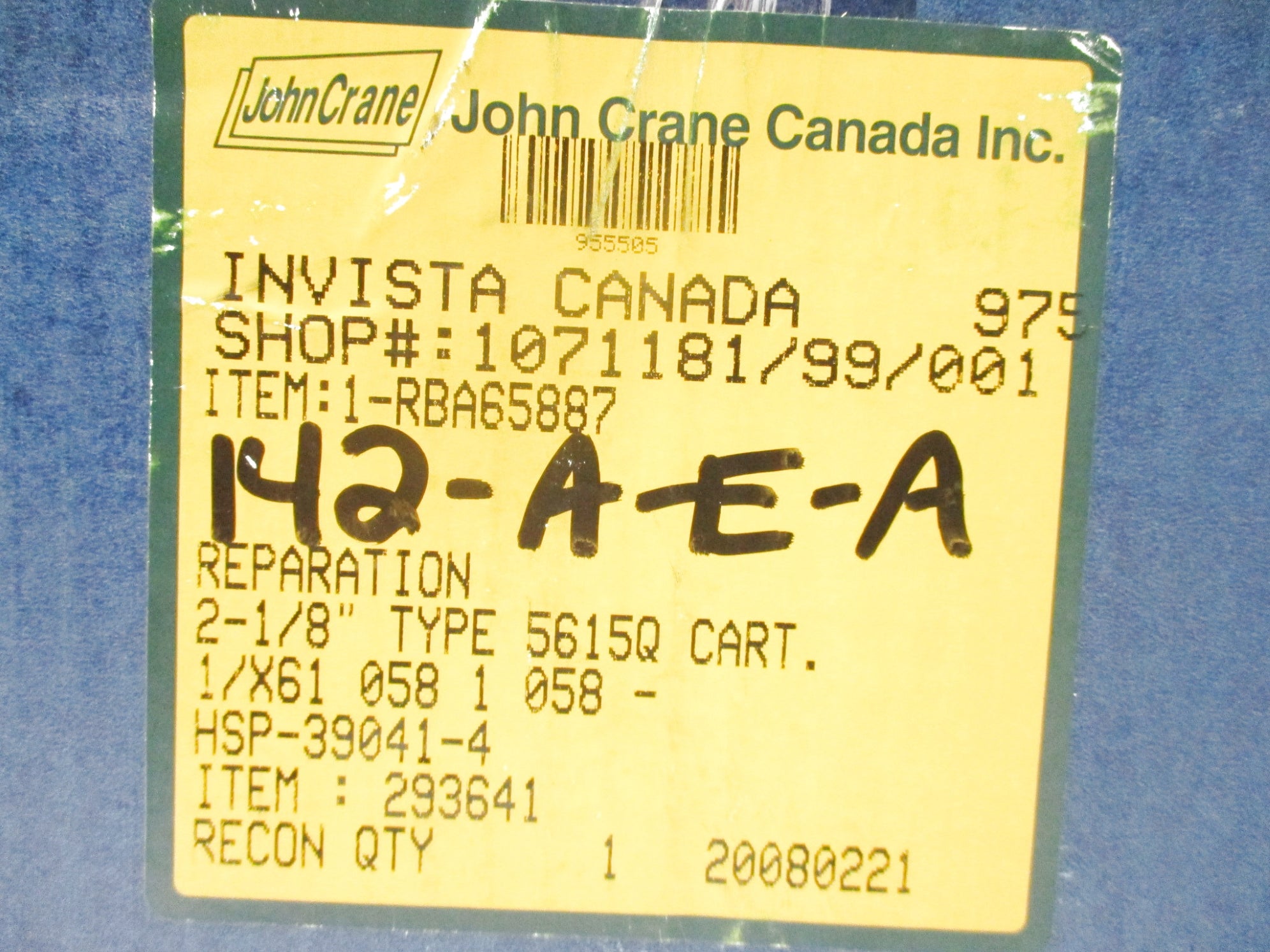 JOHN CRANE 293641 NSMP