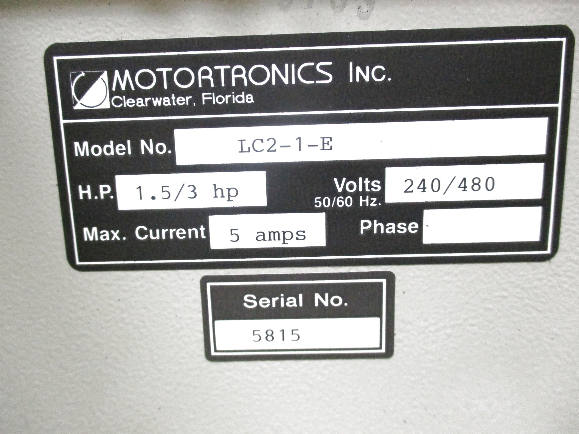 MOTORTRAONICS LC2-1-E NSNP