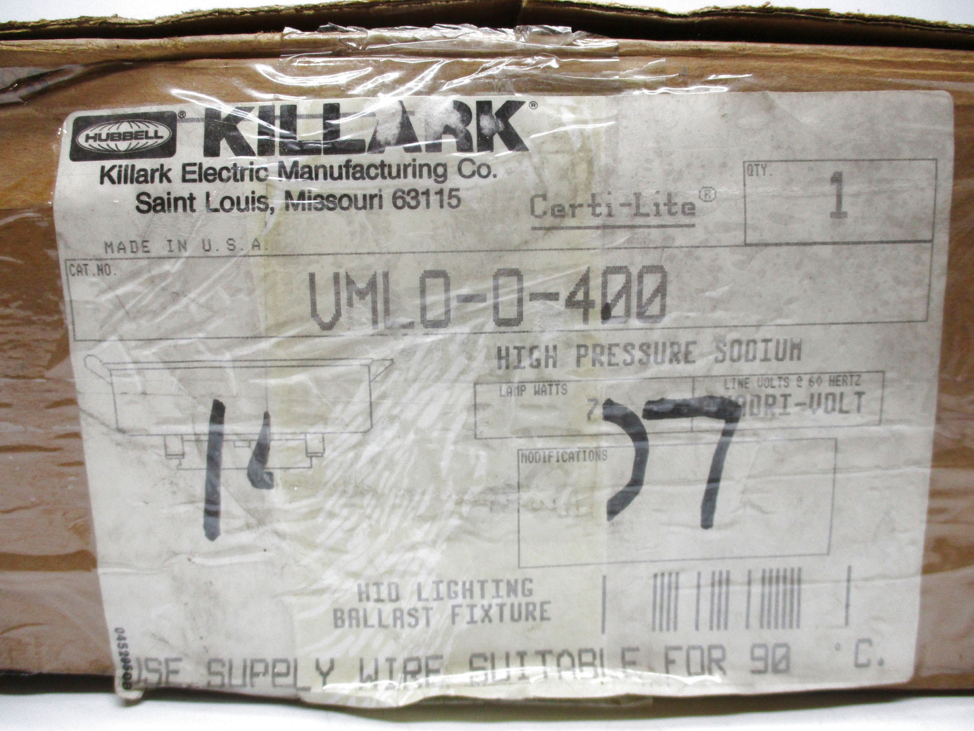 KILLARK VMLO-0-400 NSMP