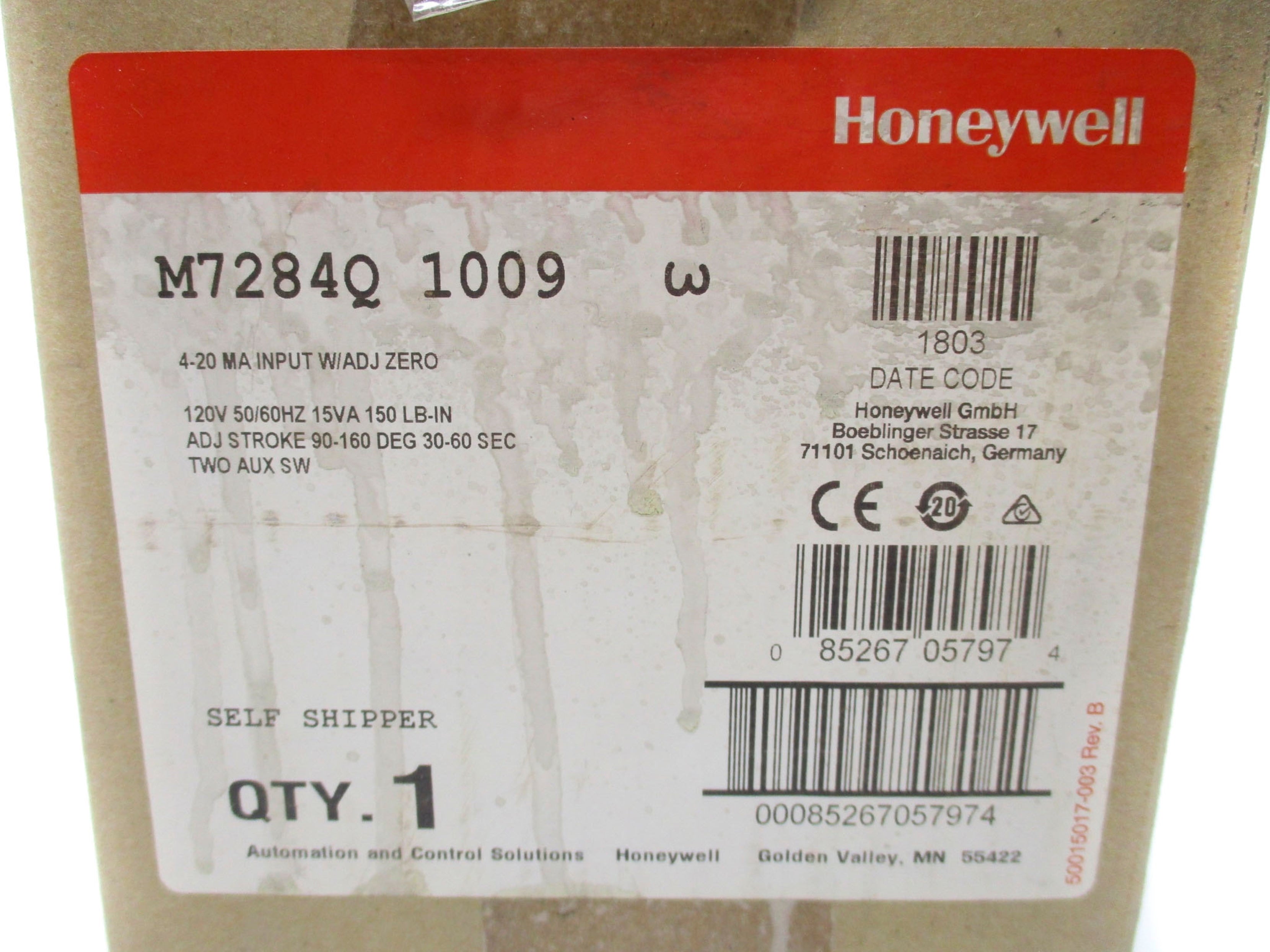 HONEYWELL M7284Q1009 120V 30-60S NSMP