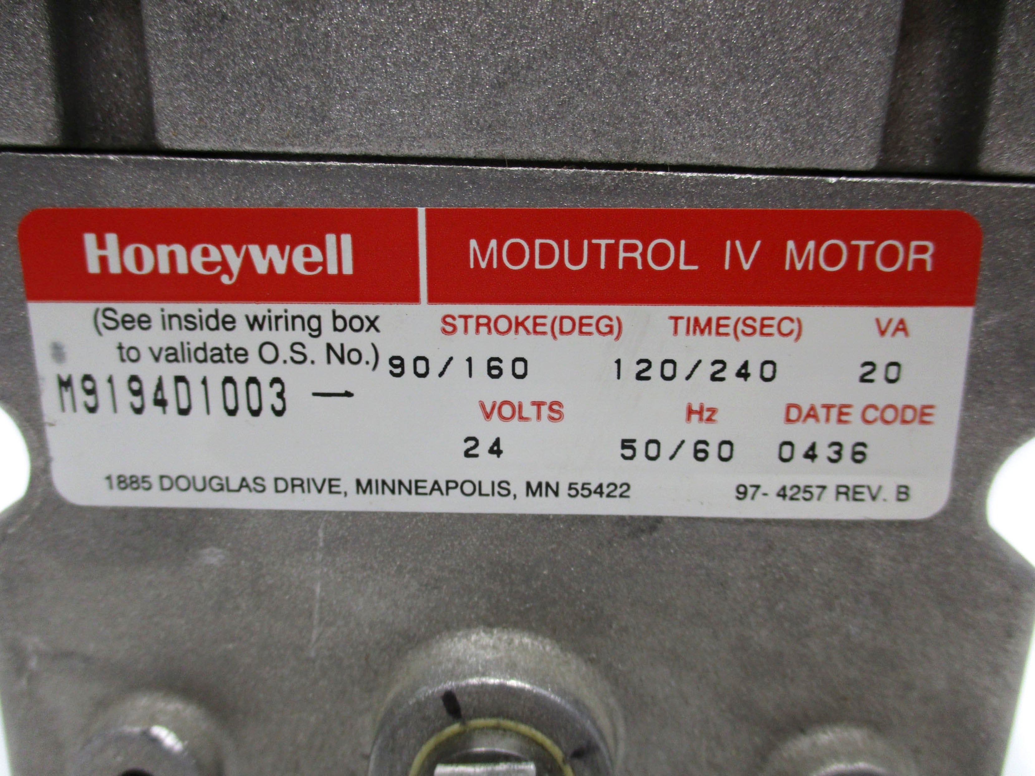 HONEYWELL M9194D1003 (AS PICTURED) UNMP