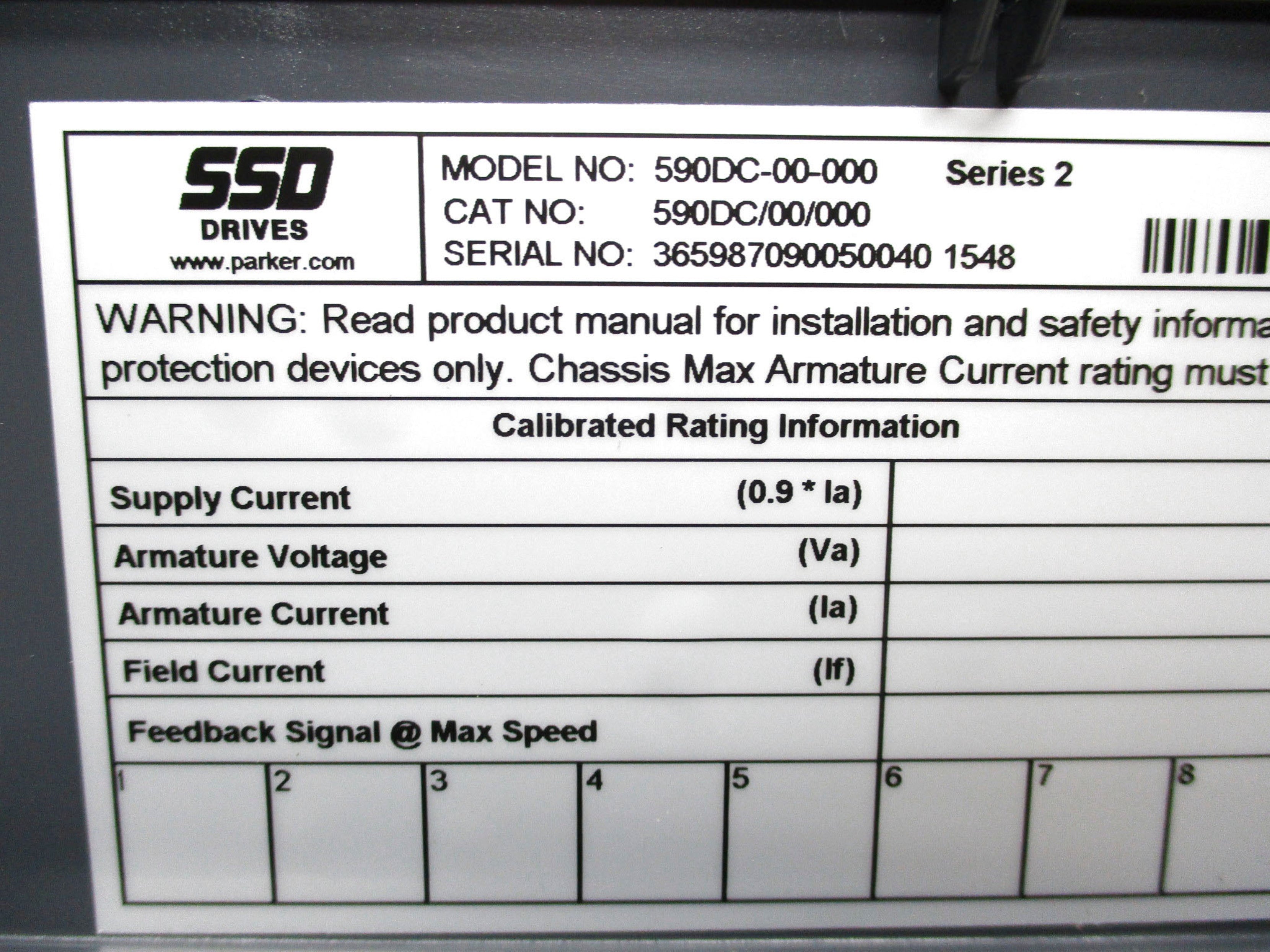 PARKER 590DC-00-000 SER. 2 NSMP