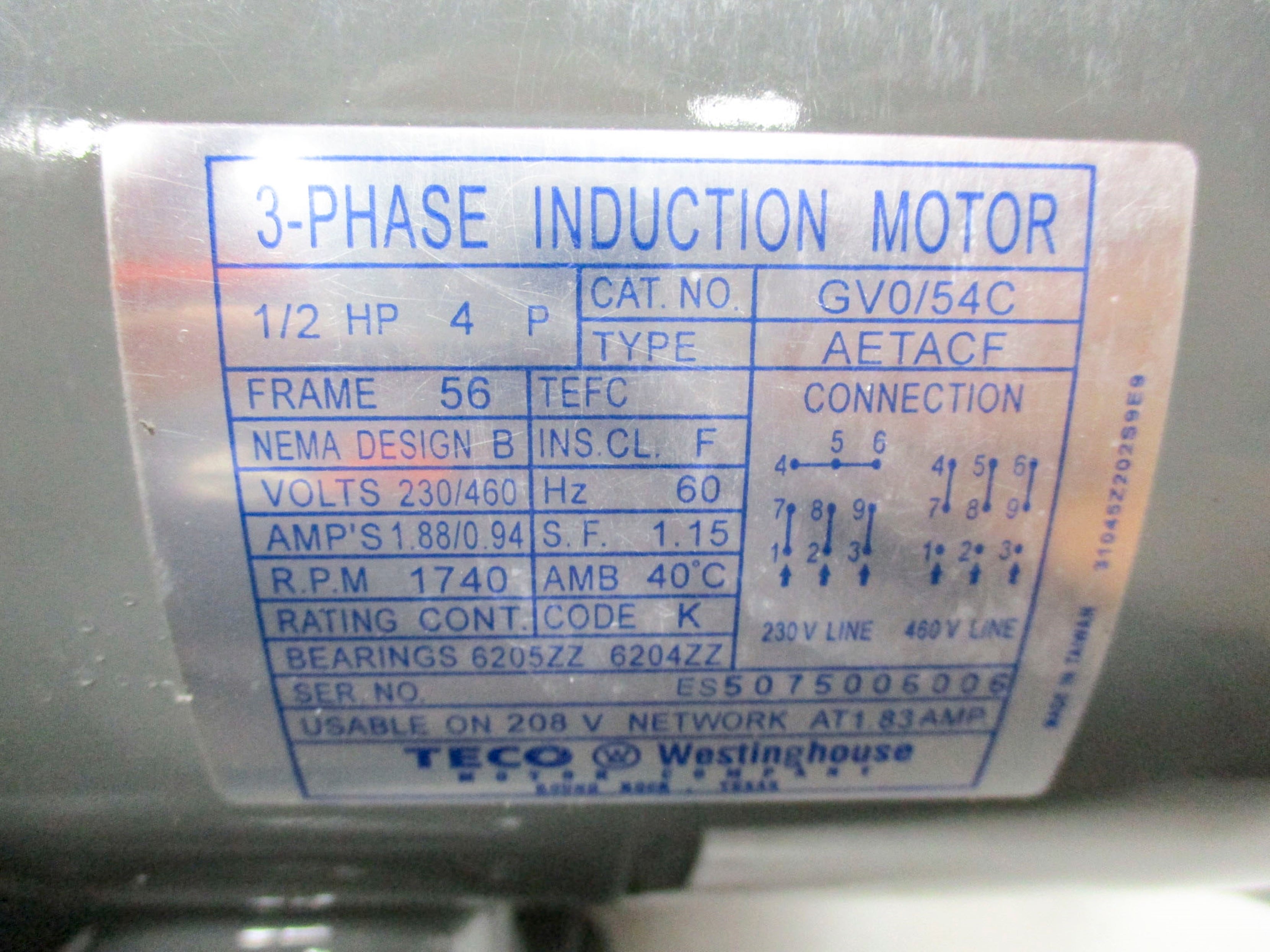 WESTINGHOUSE GV0/54C NSMP