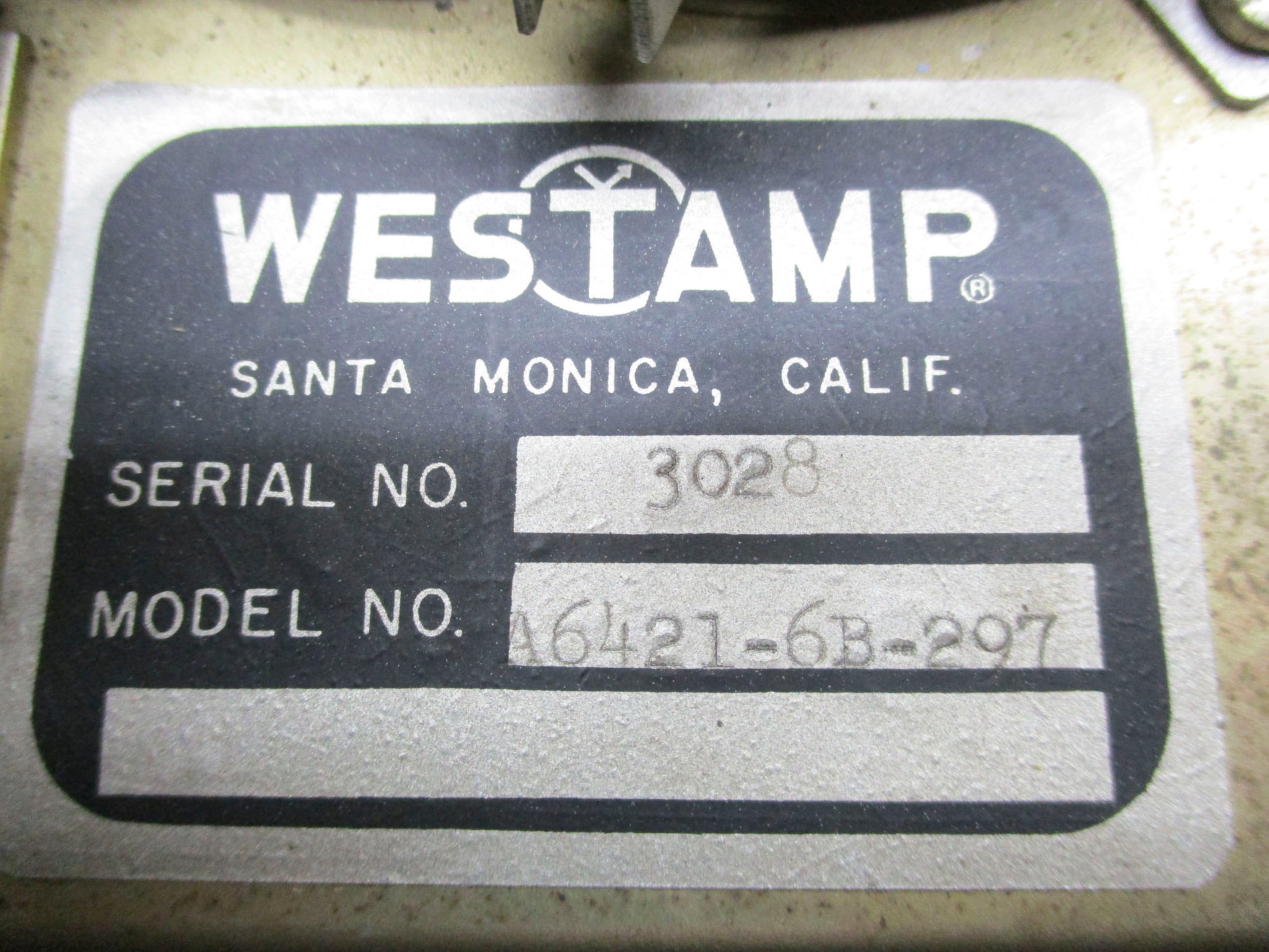 WESTAMP A6421-6B-297 UNMP