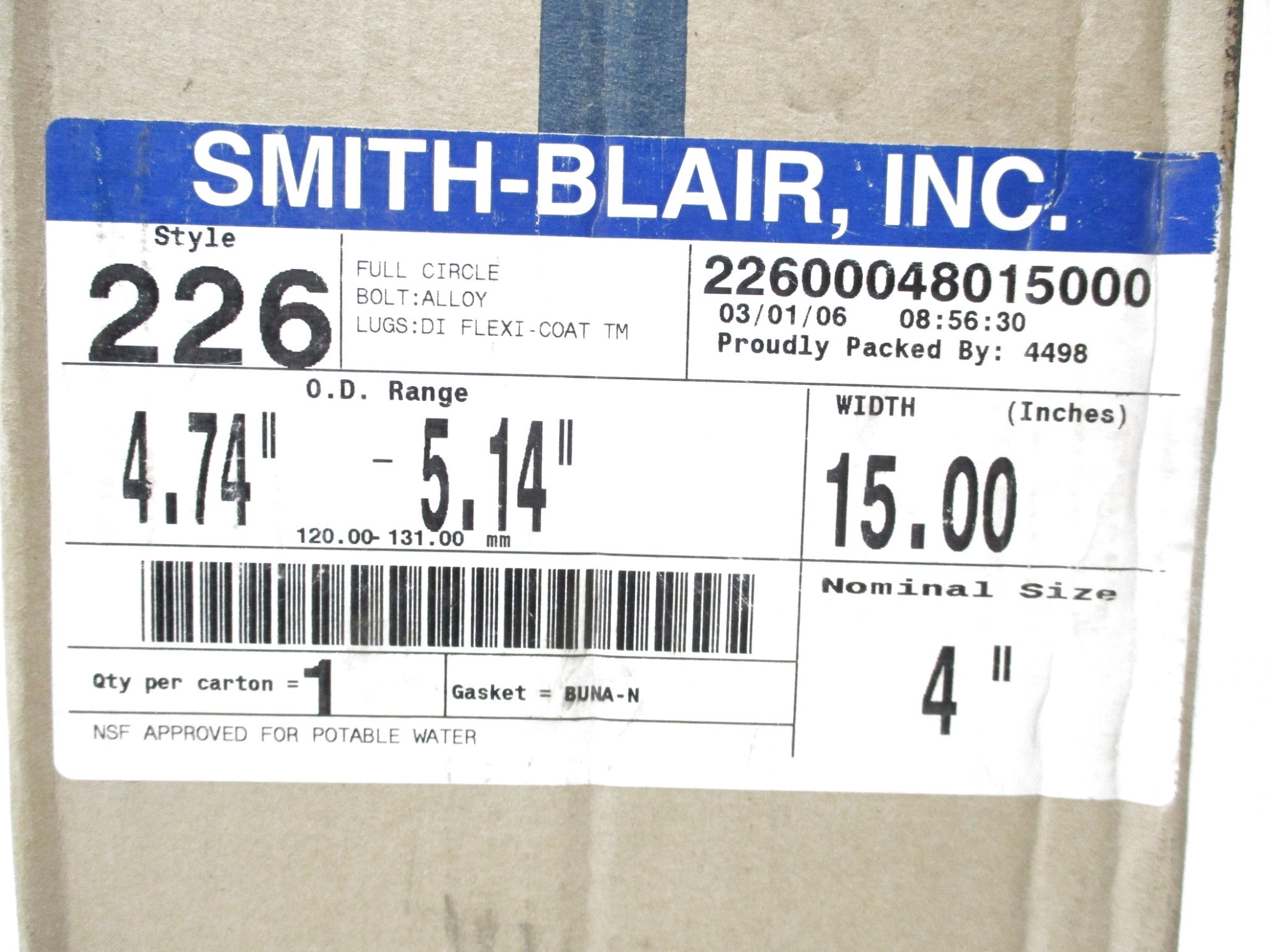 SMITH-BLAIR 22600048015000 NSMP