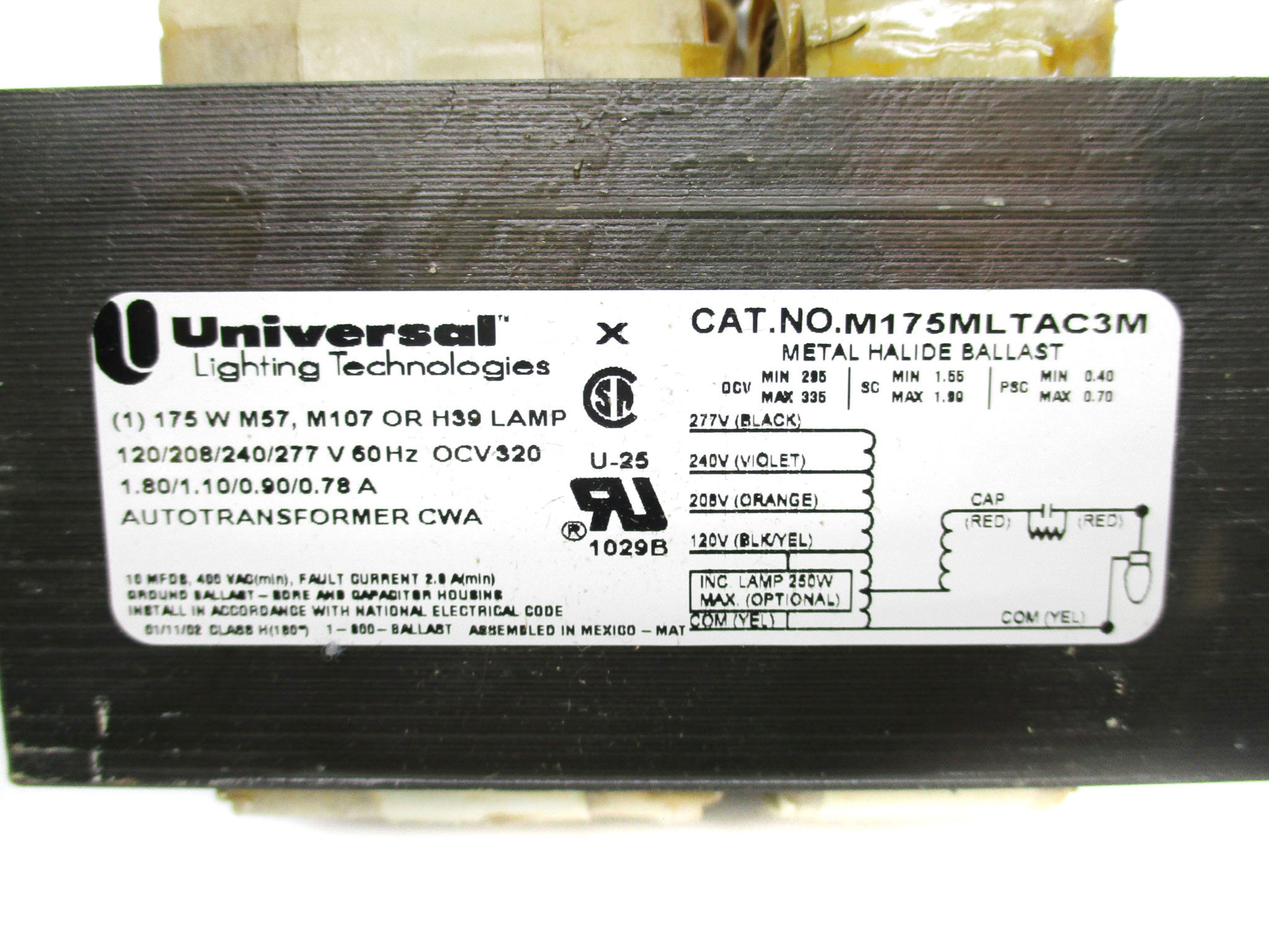 UNIVERSAL M175MLTAC3M-500K 277VAC .85A NSMP
