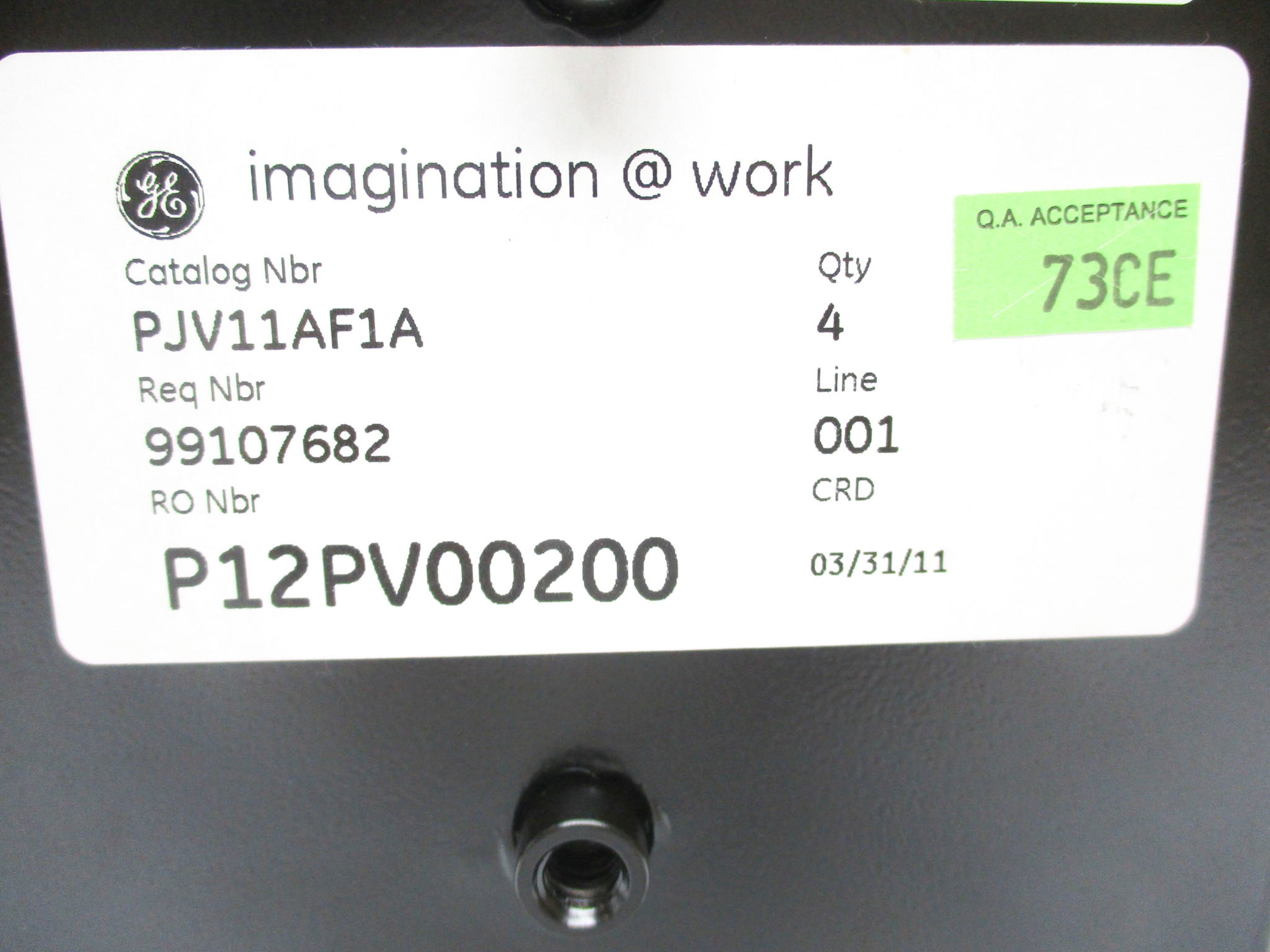 GENERAL ELECTRIC PJV11AF1A NSMP