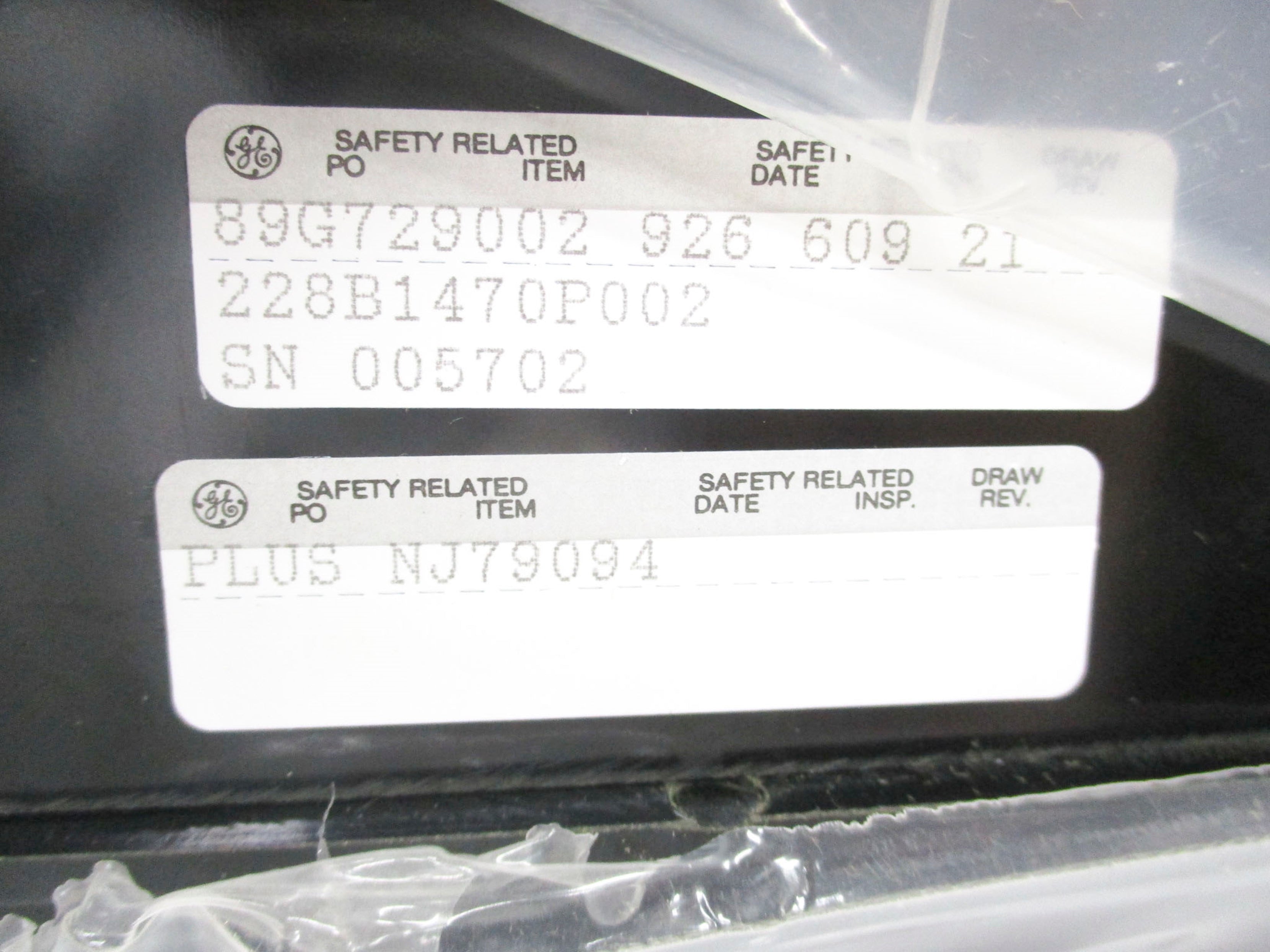 GENERAL ELECTRIC 89G729002 NSMP