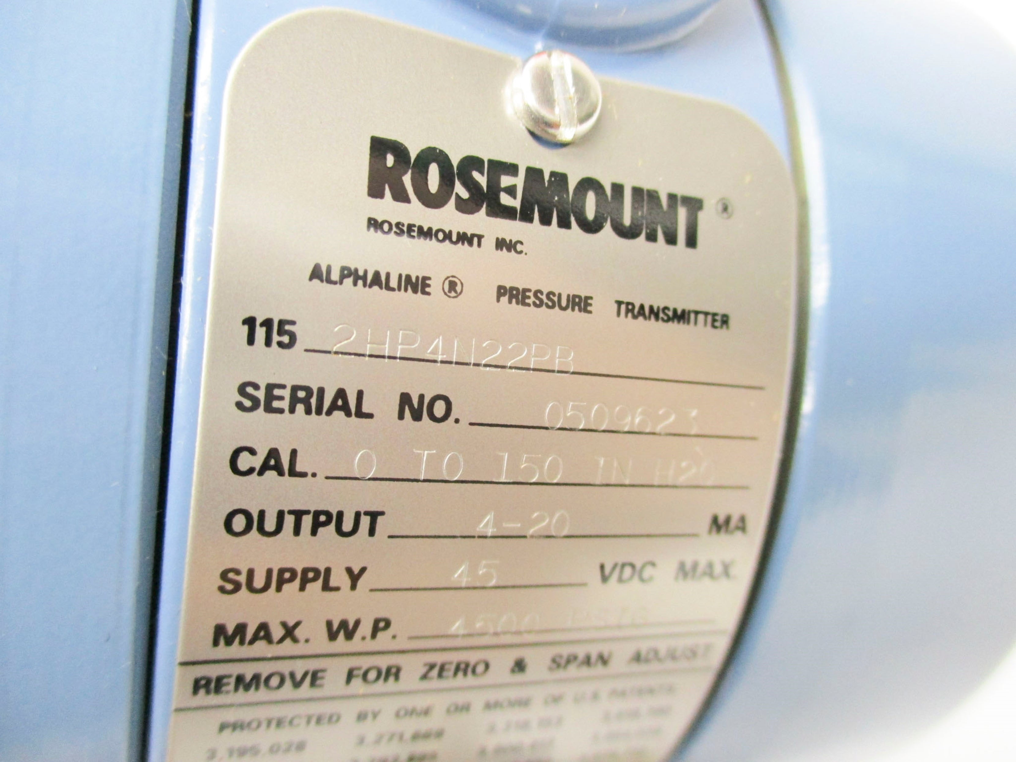 ROSEMOUNT 1152HP4H22PB NSMP