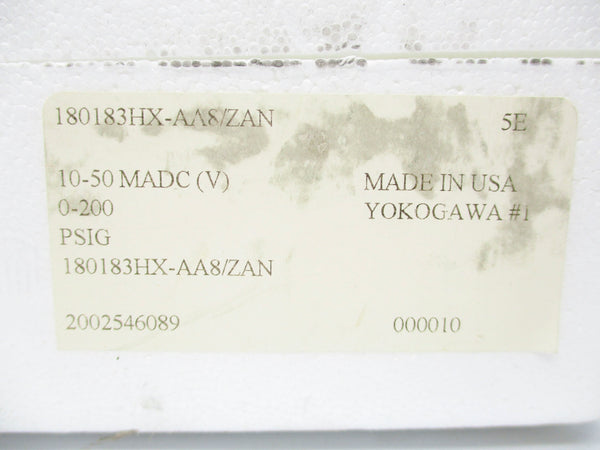 YOKOGAWA 180183HX-AA8/ZAN 0-200PSI NSMP