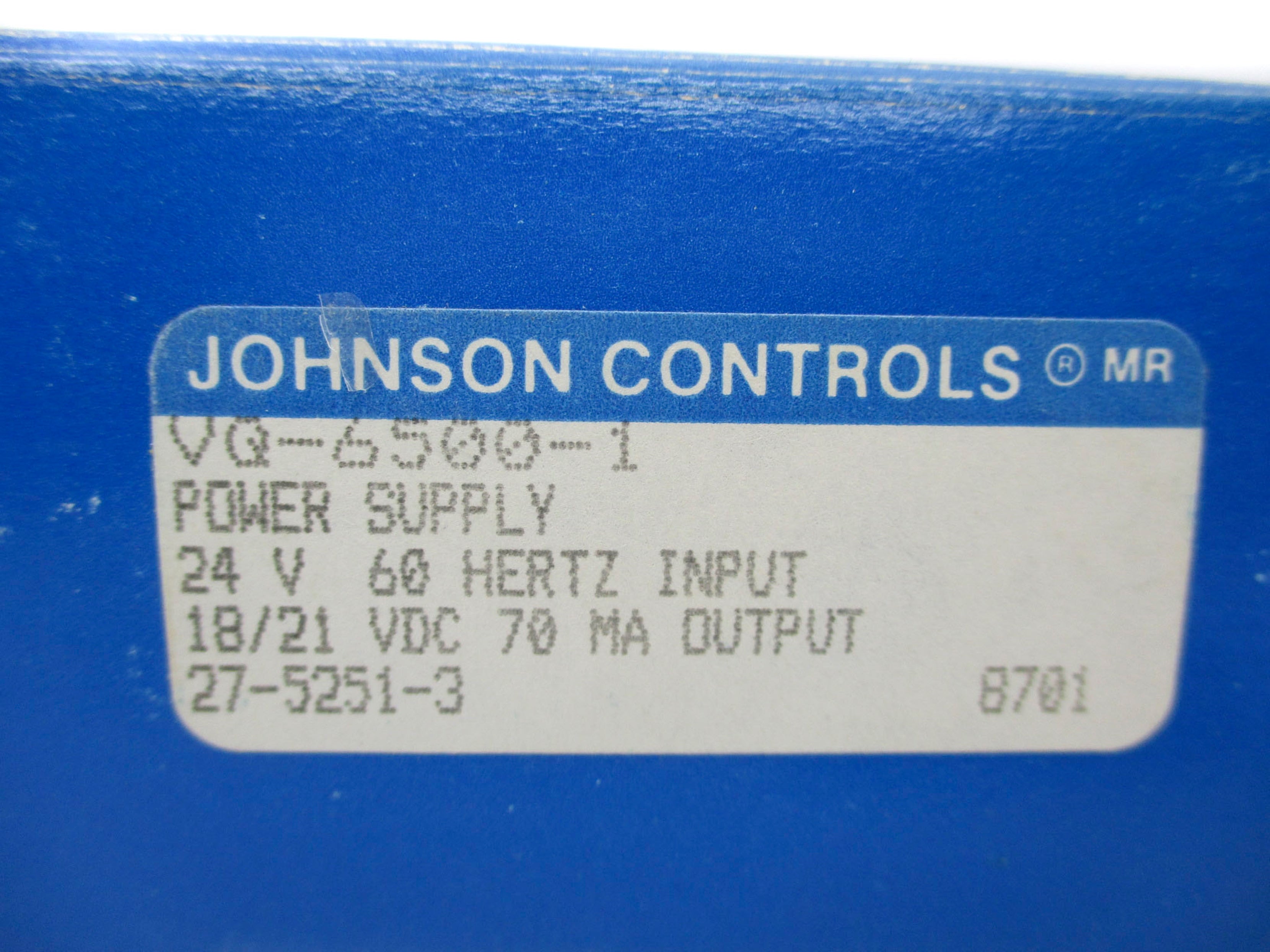 JOHNSON CONTROLS VQ-6500-1 NSMP