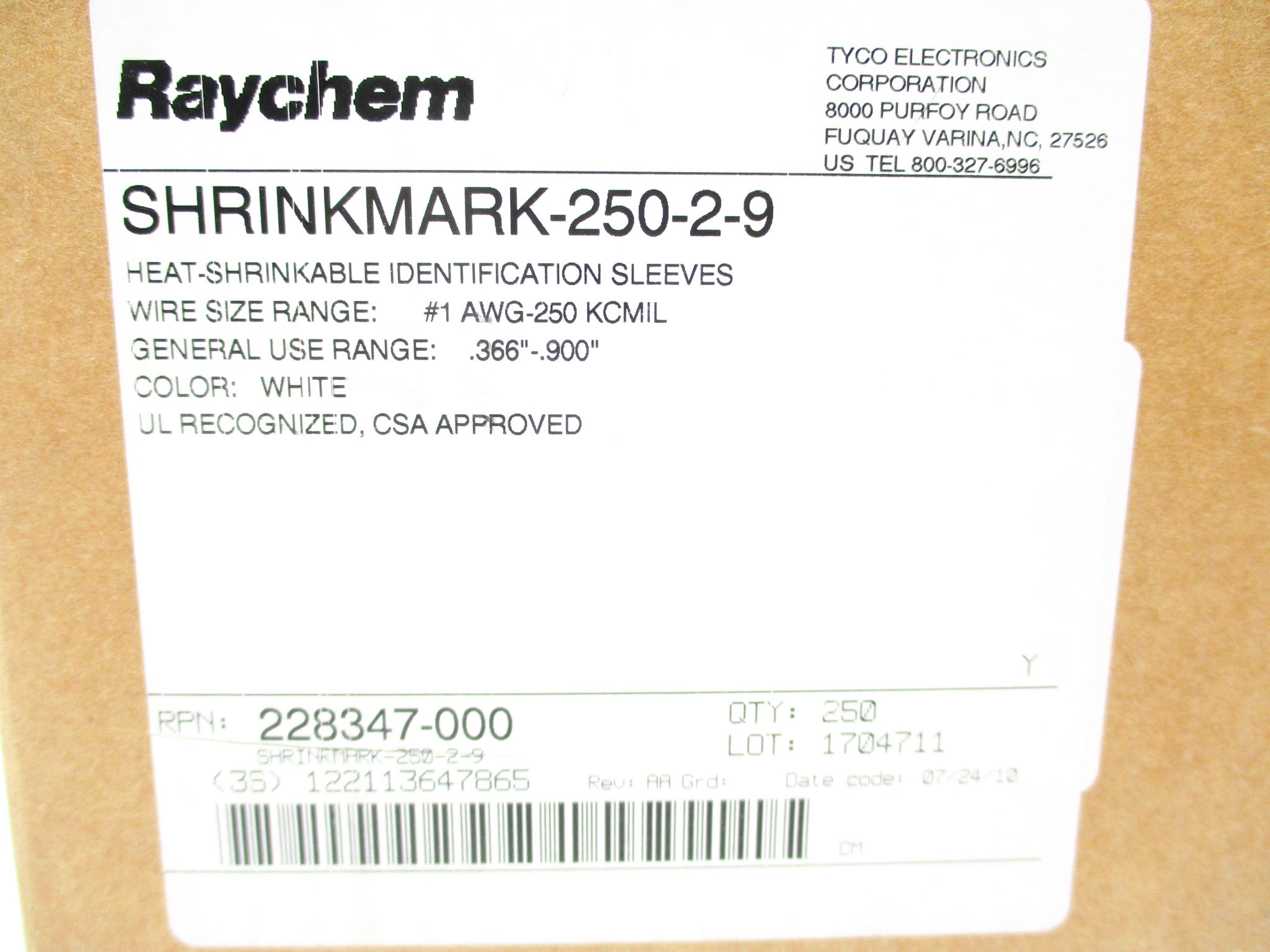 RAYCHEM 228347-000 NSMP