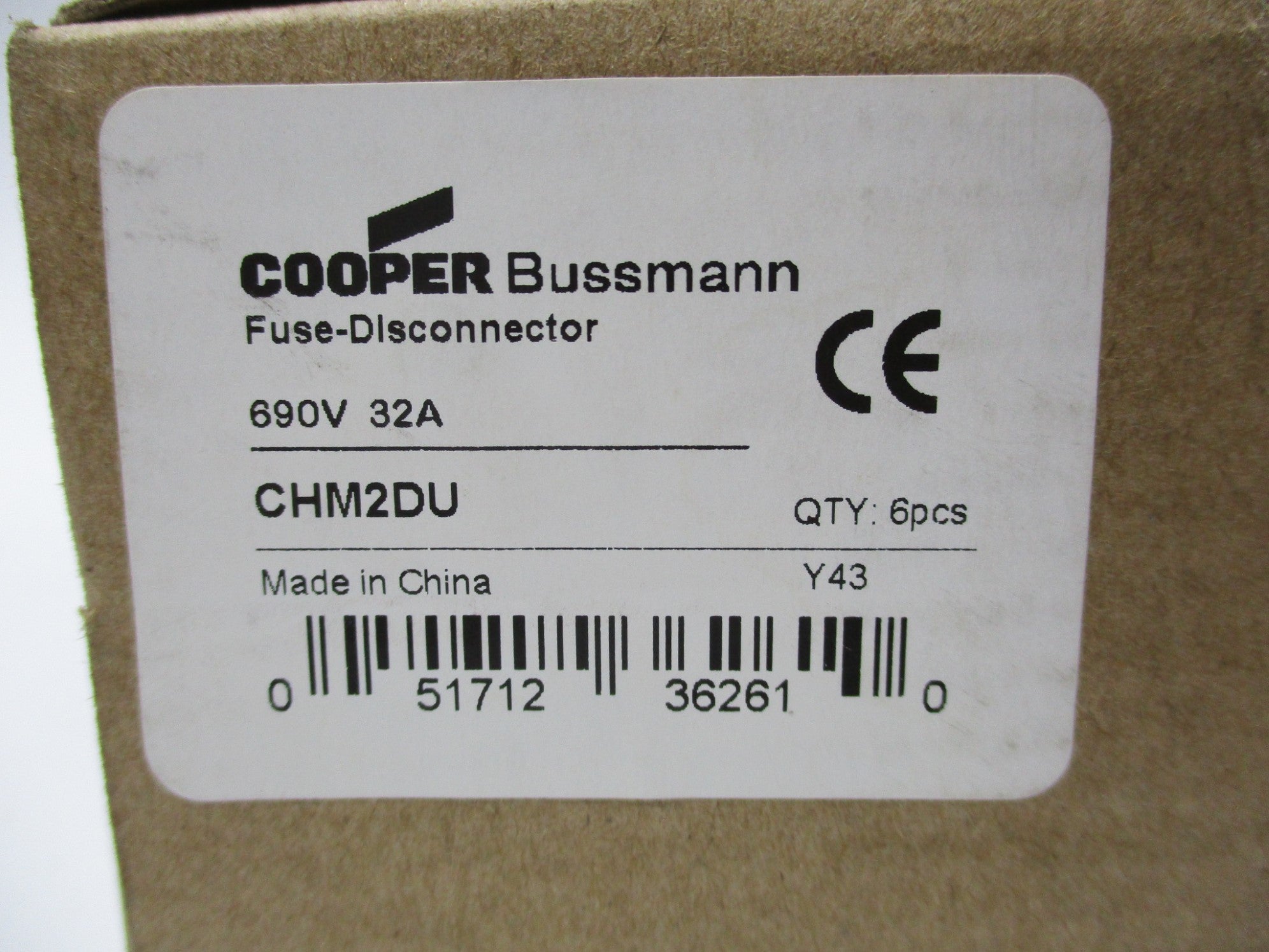 COOPER CHM2DU (PKG OF 6) NSMP