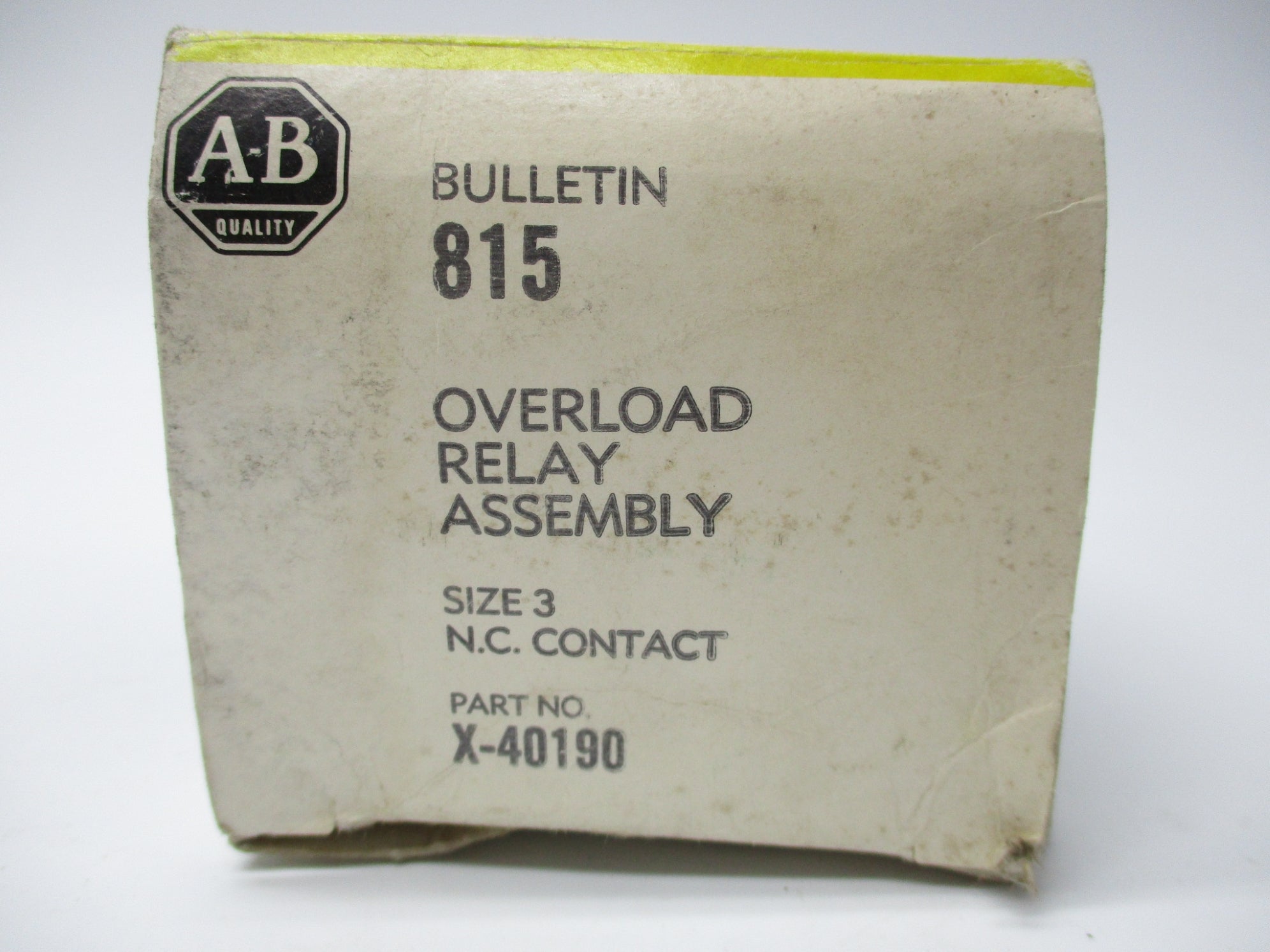INDUSTRIAL SPARE PART X-40190 (BK/YL) NSMP
