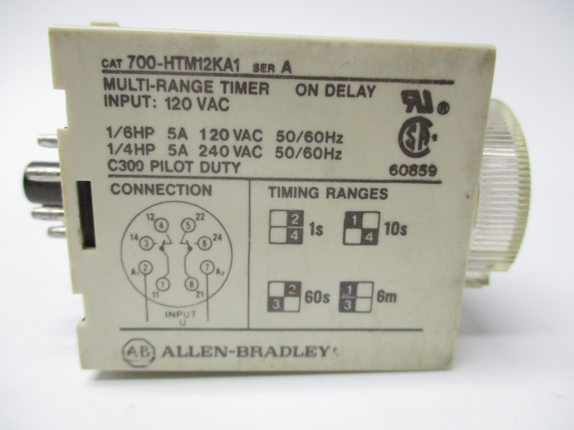 INDUSTRIAL SPARE PART 700-HTM12KA1 SER. A 120VAC (BK/YL) NSMP