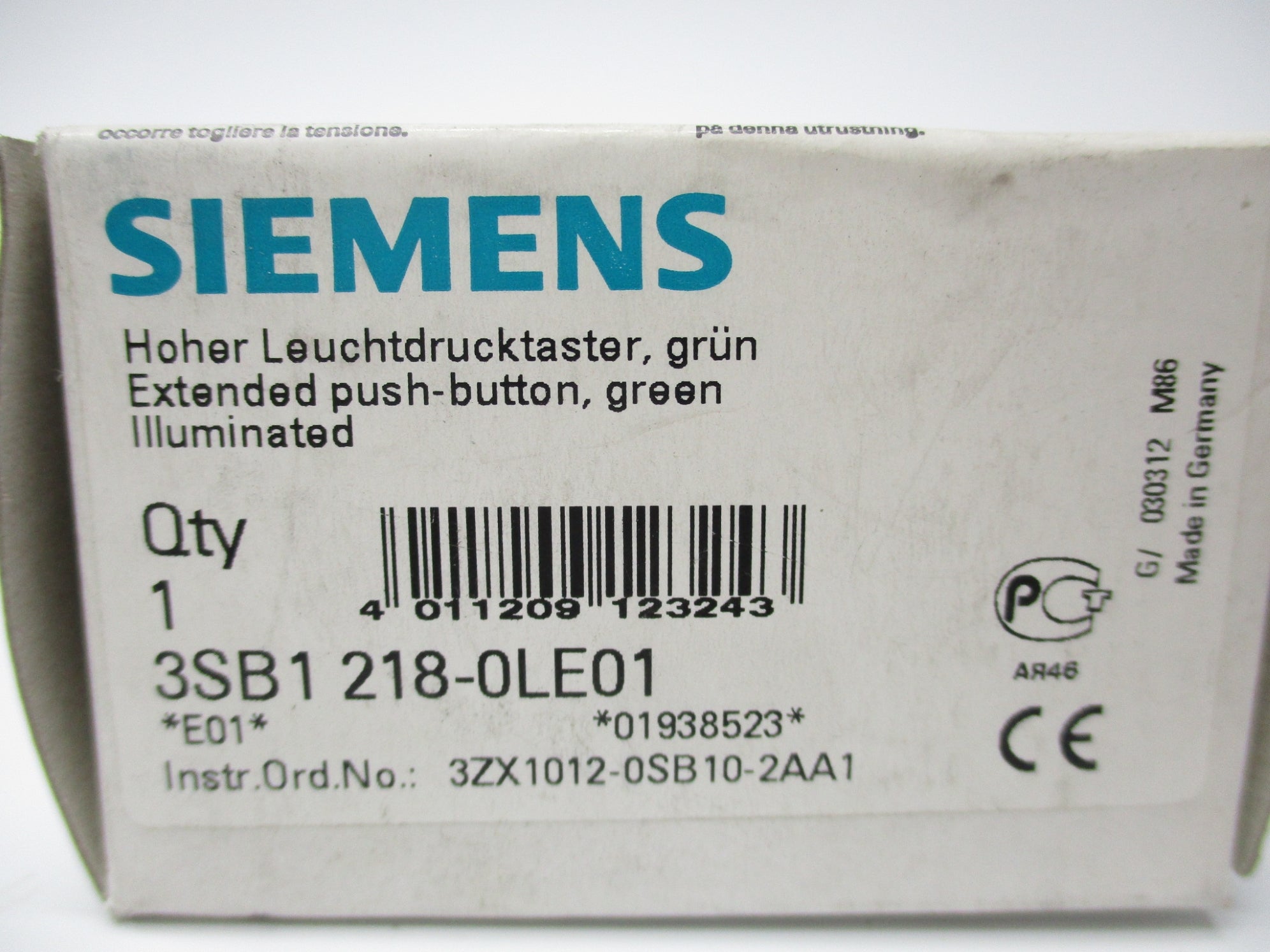 SIEMENS 3SB1218-0LE01 NSMP