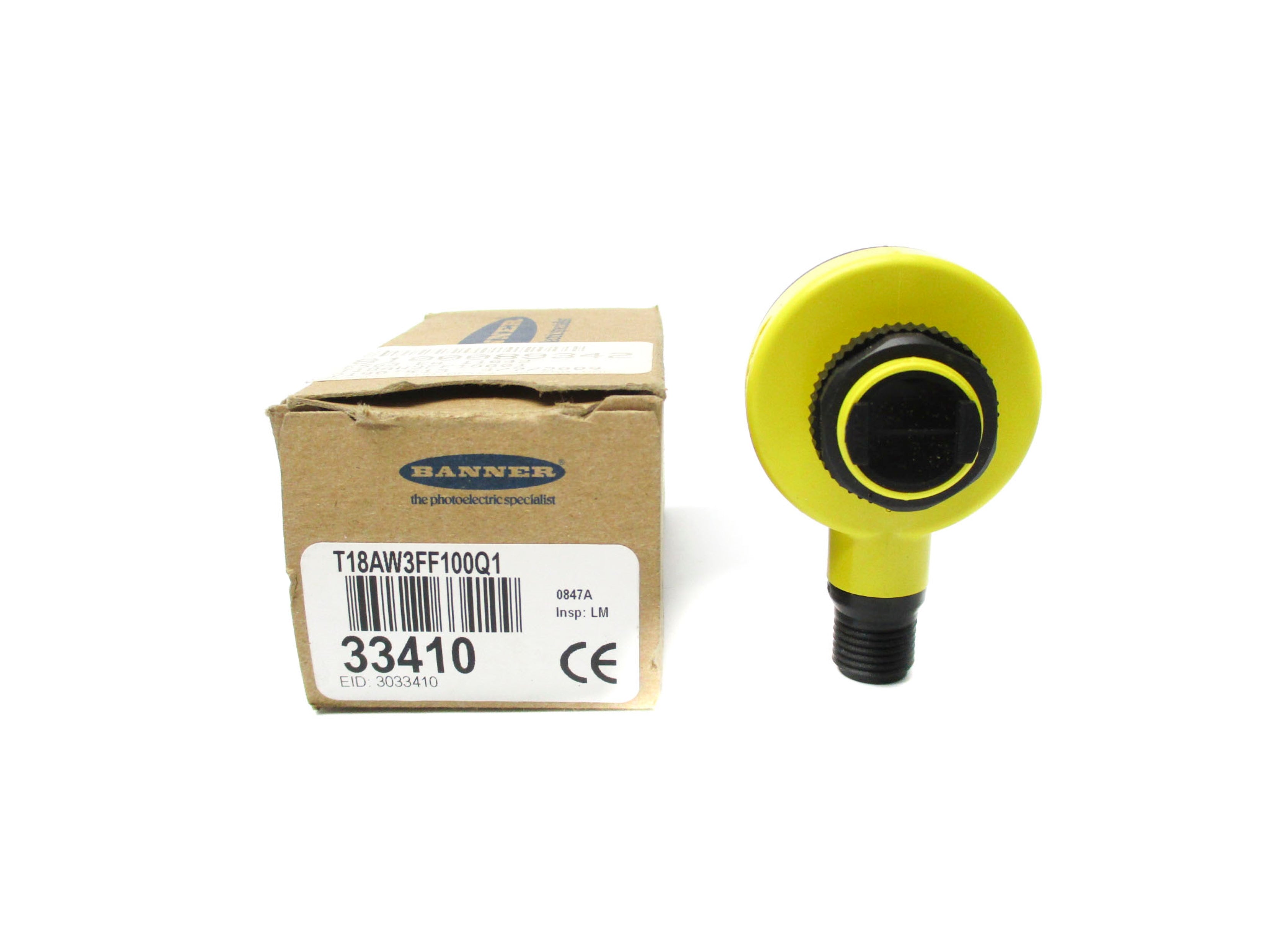 BANNER ENGINEERING T18AW3FF100Q1 33410 20-250VAC NSMP