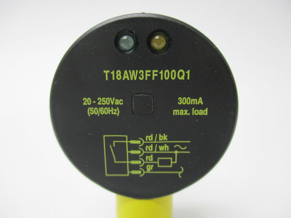 BANNER ENGINEERING T18AW3FF100Q1 33410 20-250VAC NSMP