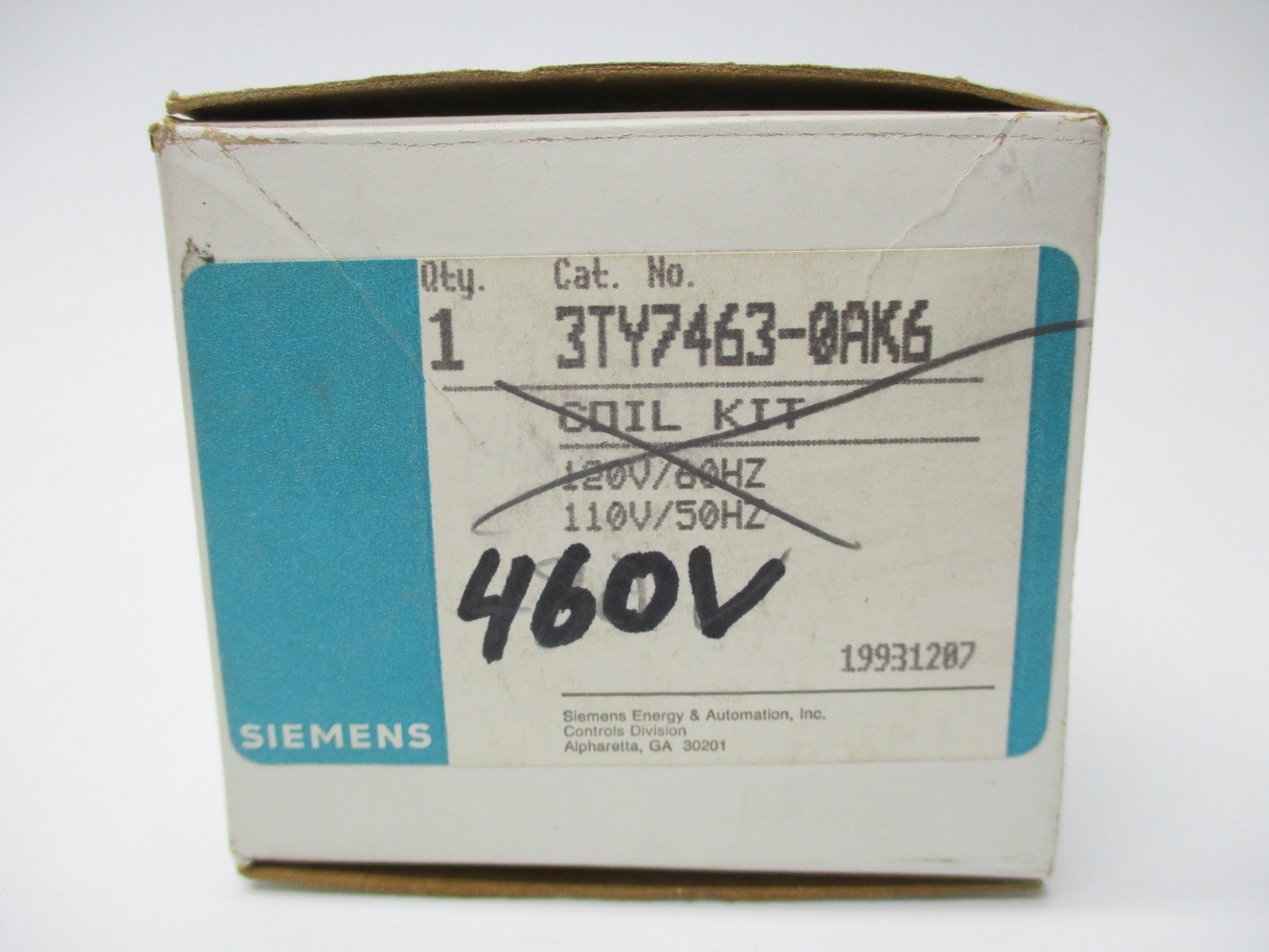 SIEMENS 3TY7463-0AK6 460V NSMP