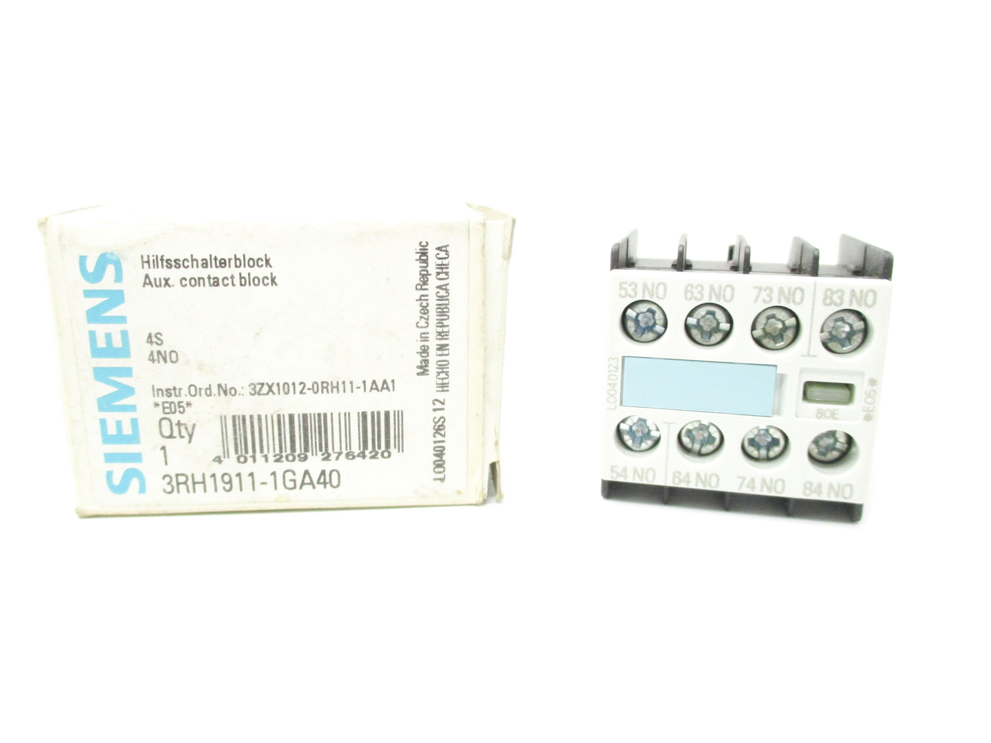 SIEMENS 3RH1911-1GA40 690V 10A NSMP