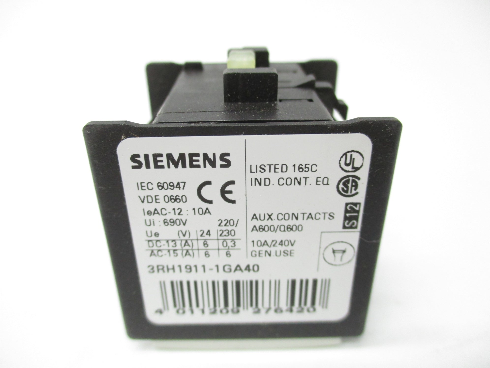 SIEMENS 3RH1911-1GA40 690V 10A NSMP