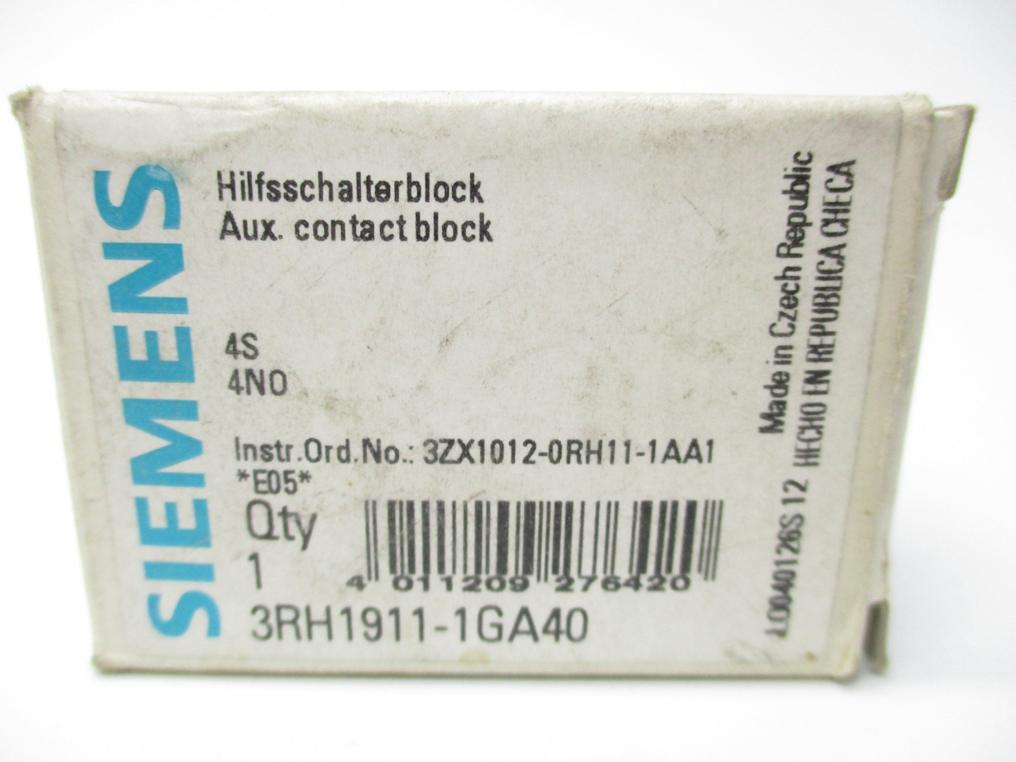 SIEMENS 3RH1911-1GA40 690V 10A NSMP