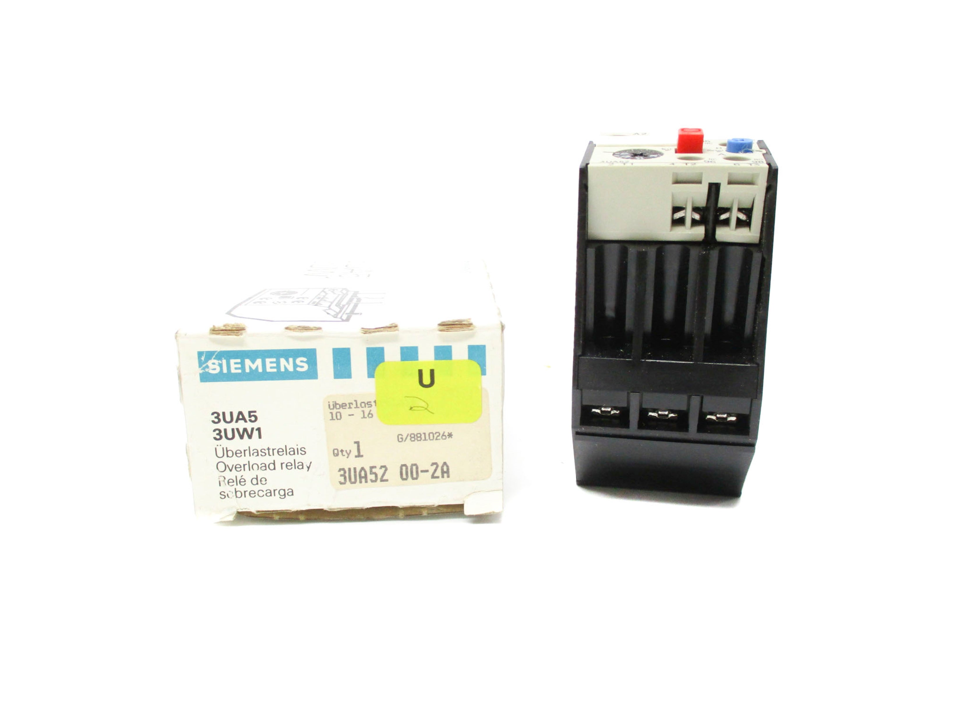 SIEMENS 3UA5200-2A 380V 10A-16A NSMP