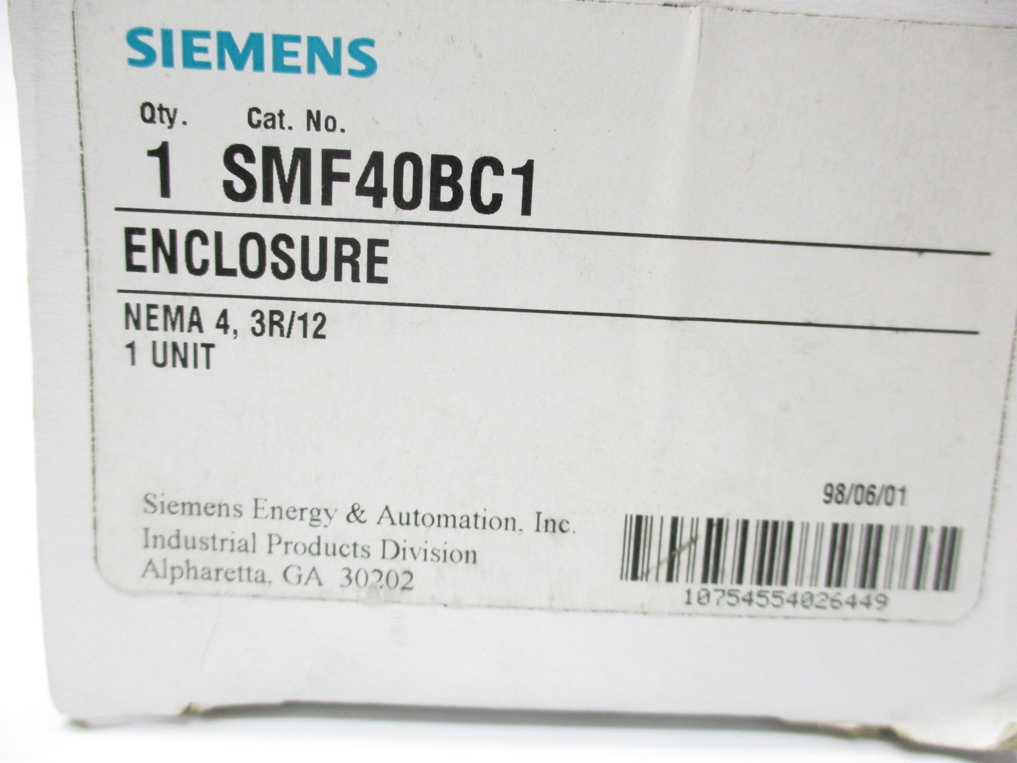 TELEMECANIQUE SMF40BC1 NSMP