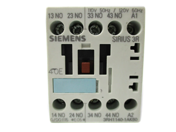 SIEMENS 3RH1140-1AK60 110/120V 10A NSNP