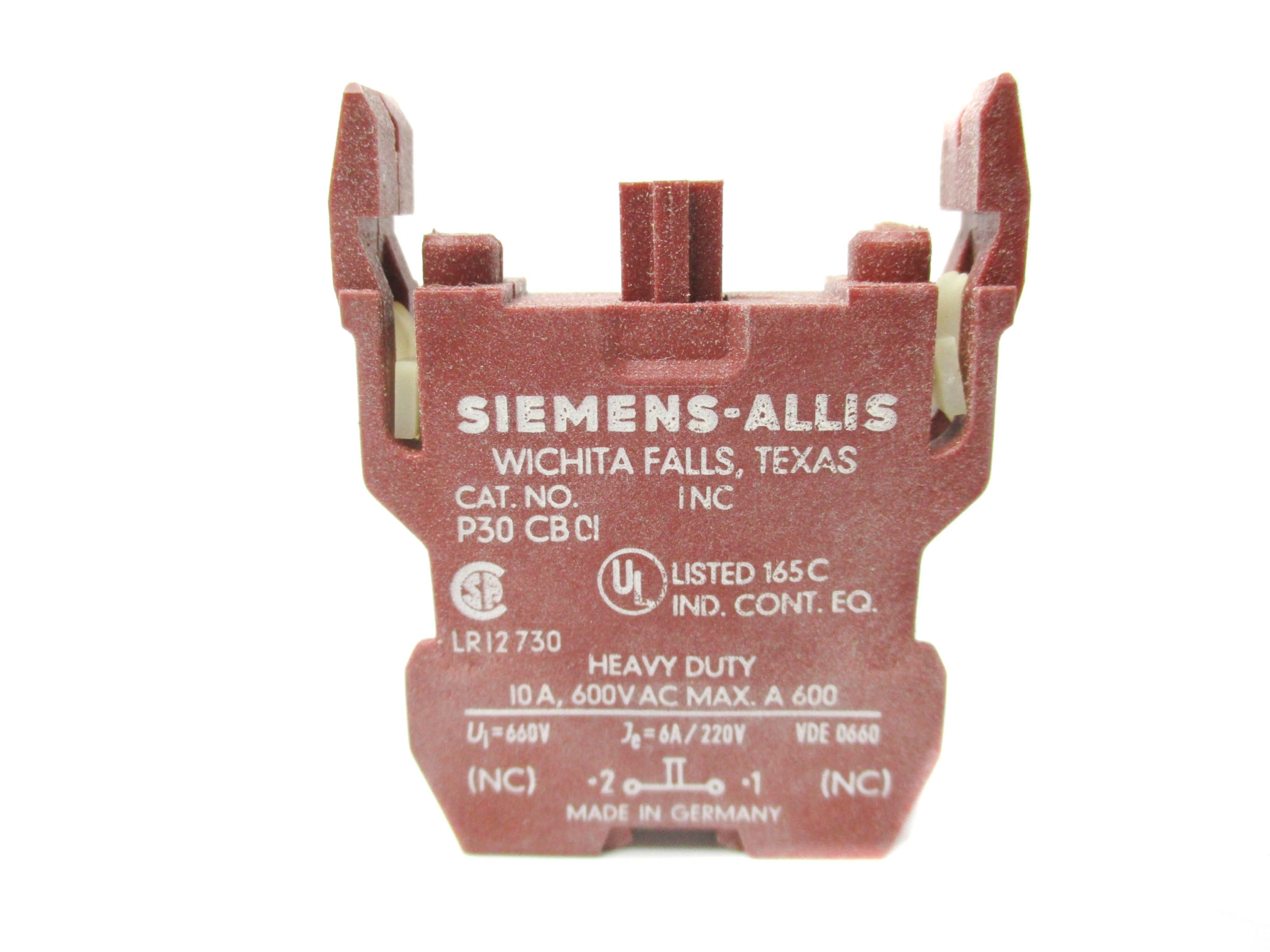 SIEMENS P30CB01 600VAC 10A NSMP