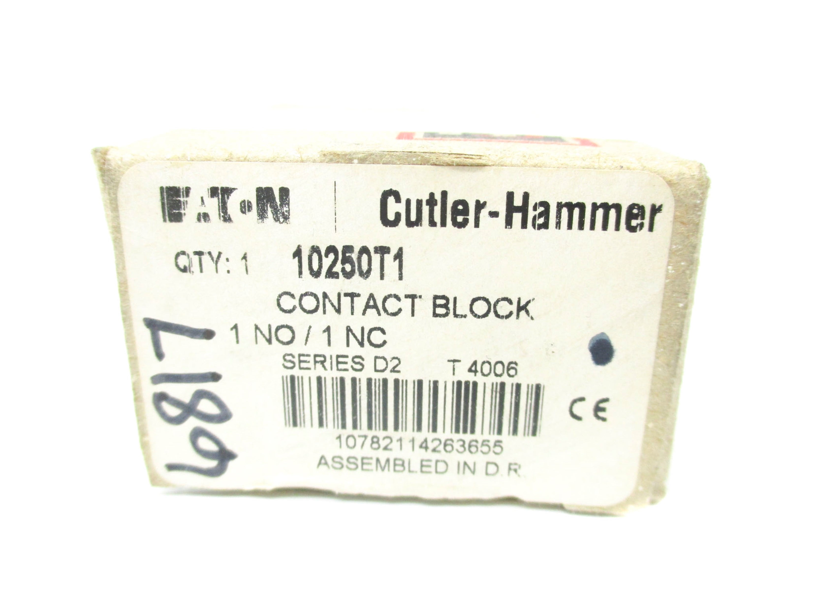 CUTLER HAMMER 10250T1 SER. D2 NSMP