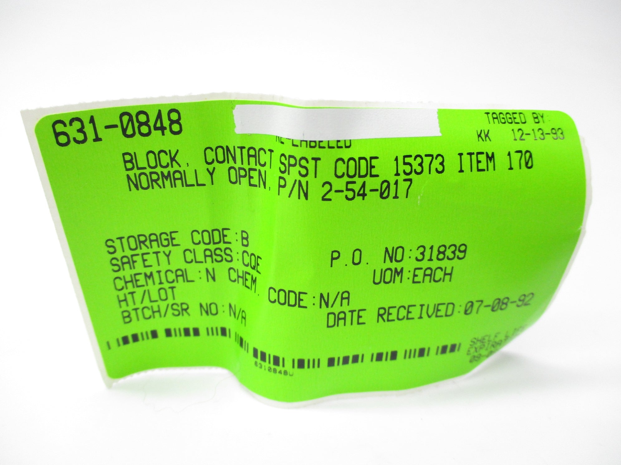 AUXILIARY CONTACT 2-54-017 NSNP