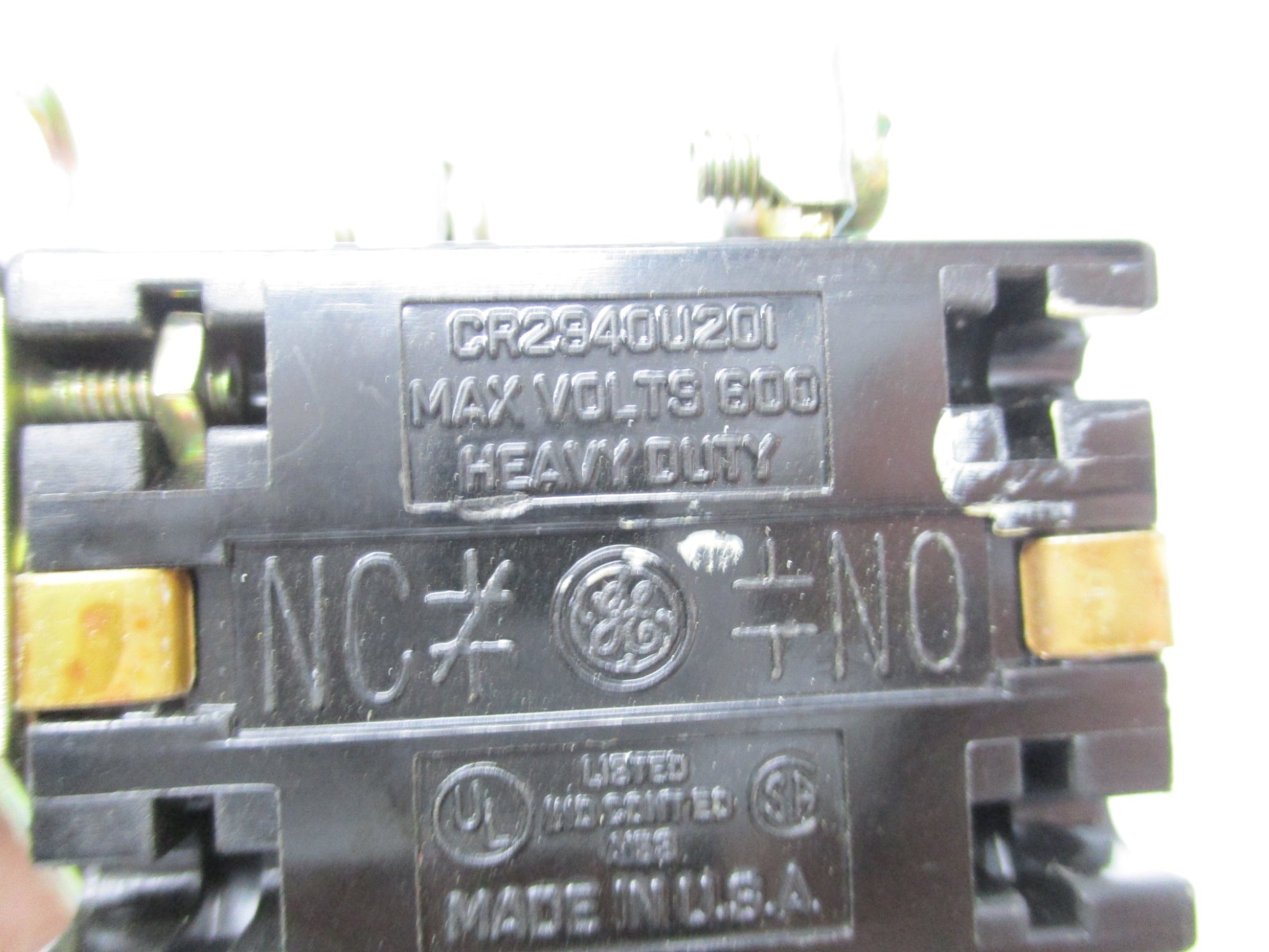 GENERAL ELECTRIC CR2840U201 600V NSNP
