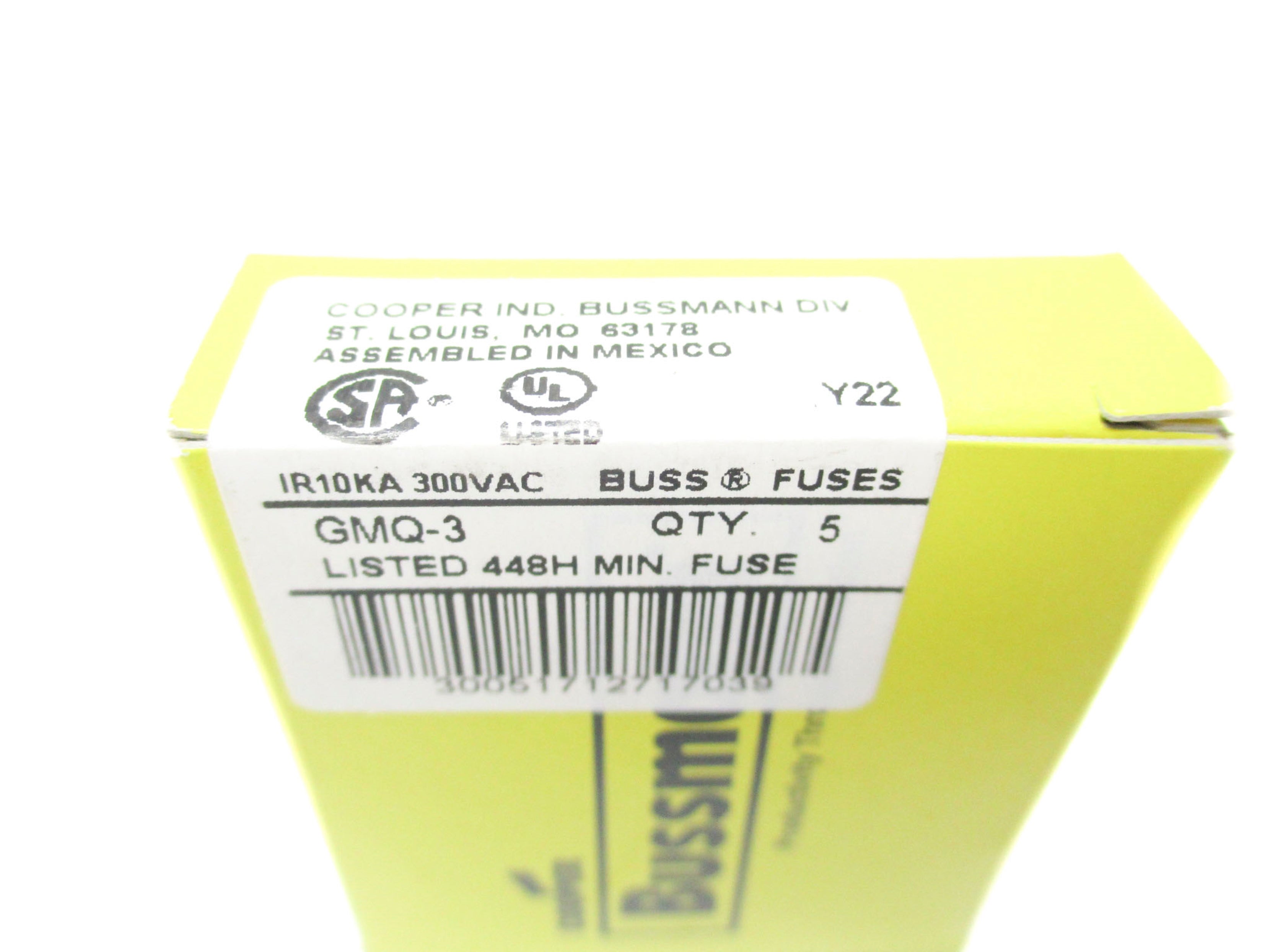 BUSSMANN GMQ-3 (PKG OF 5) NSMP