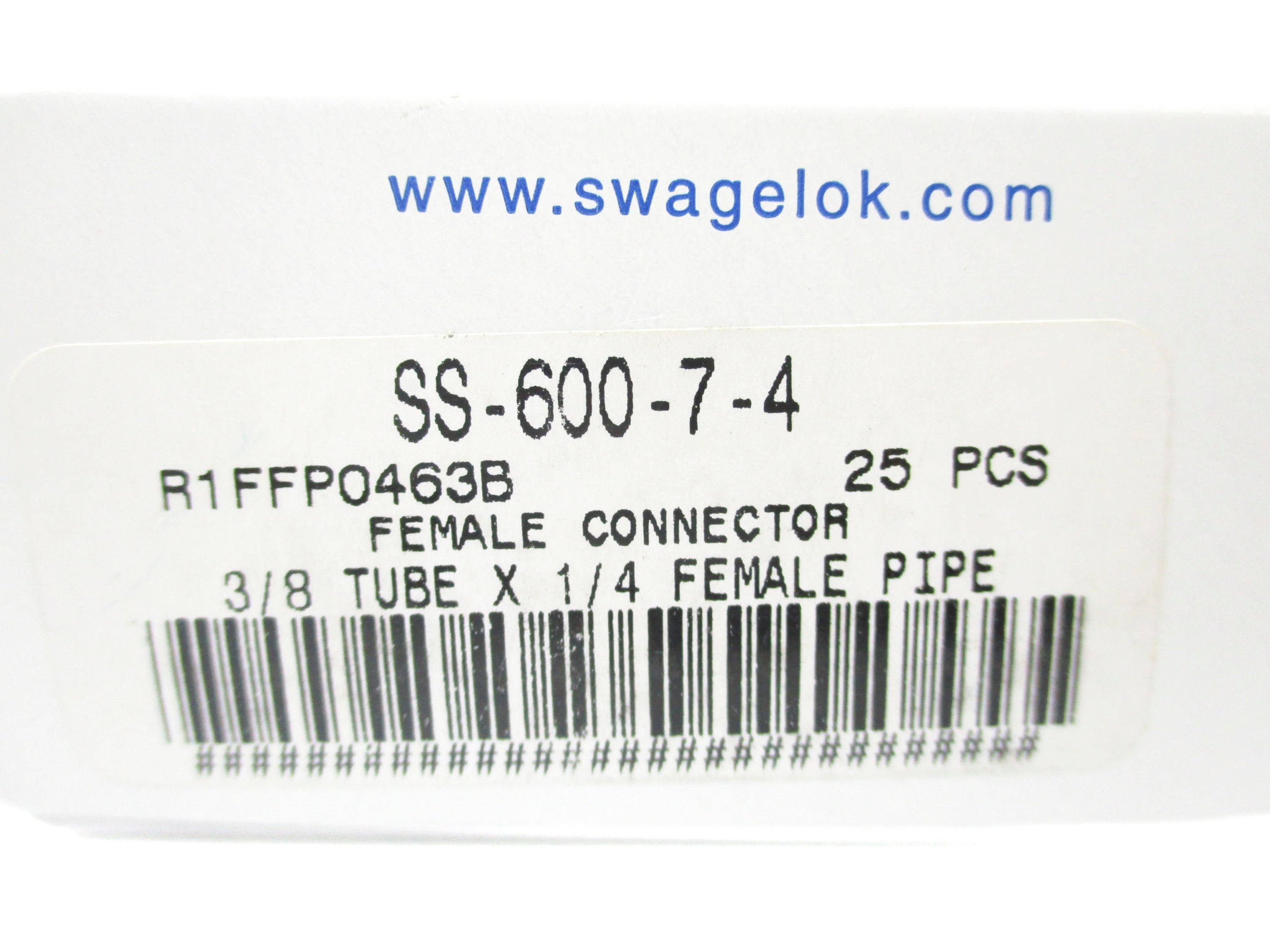 SWAGELOK SS-600-7-4 (PKG 0F 25) NSMP