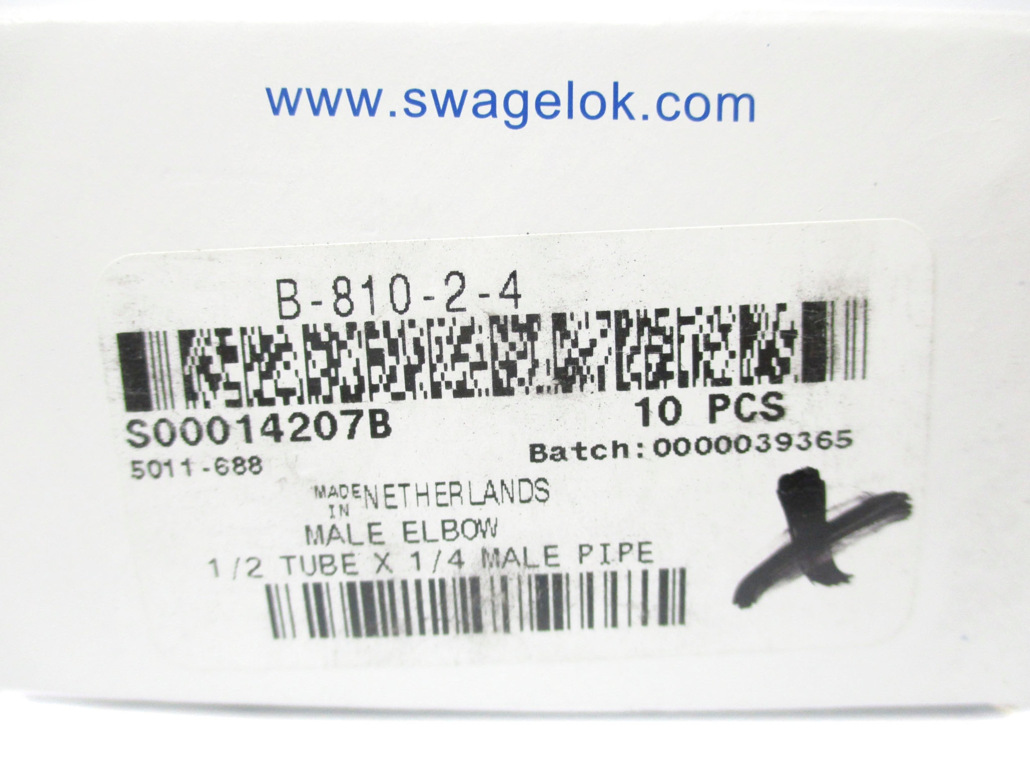 SWAGELOK B-810-2-4 (PKG OF 10) NSMP