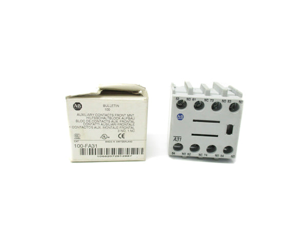 ALLEN BRADLEY 100-FA31 SER. B 600VAC 10A (WH) NSMP