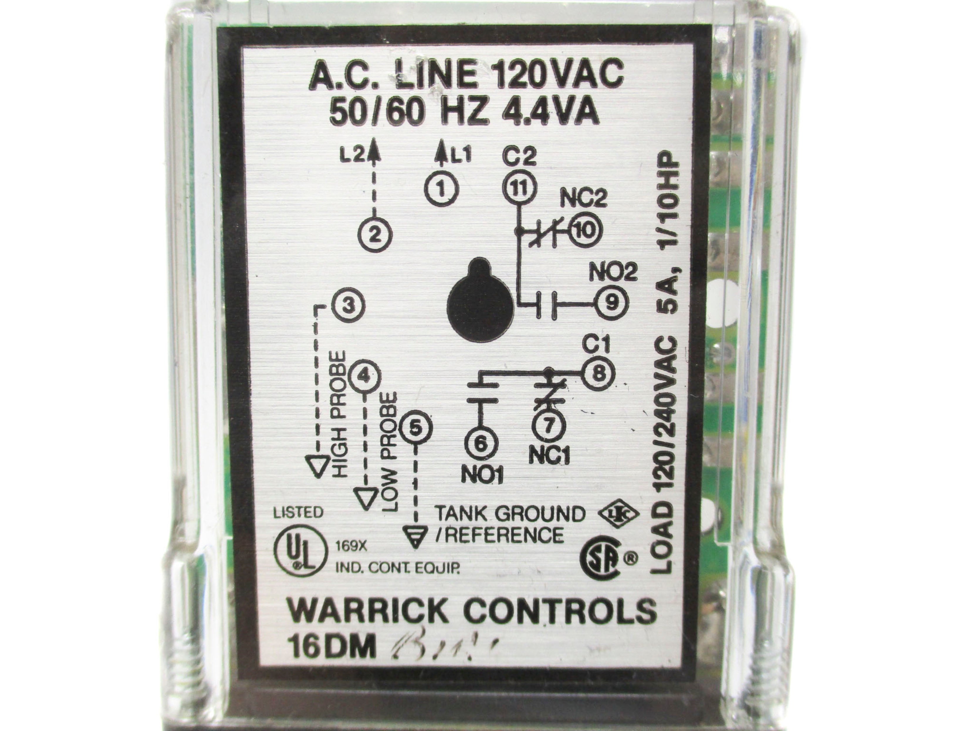 WARRICK CONTROLS 16DM 120V UNMP