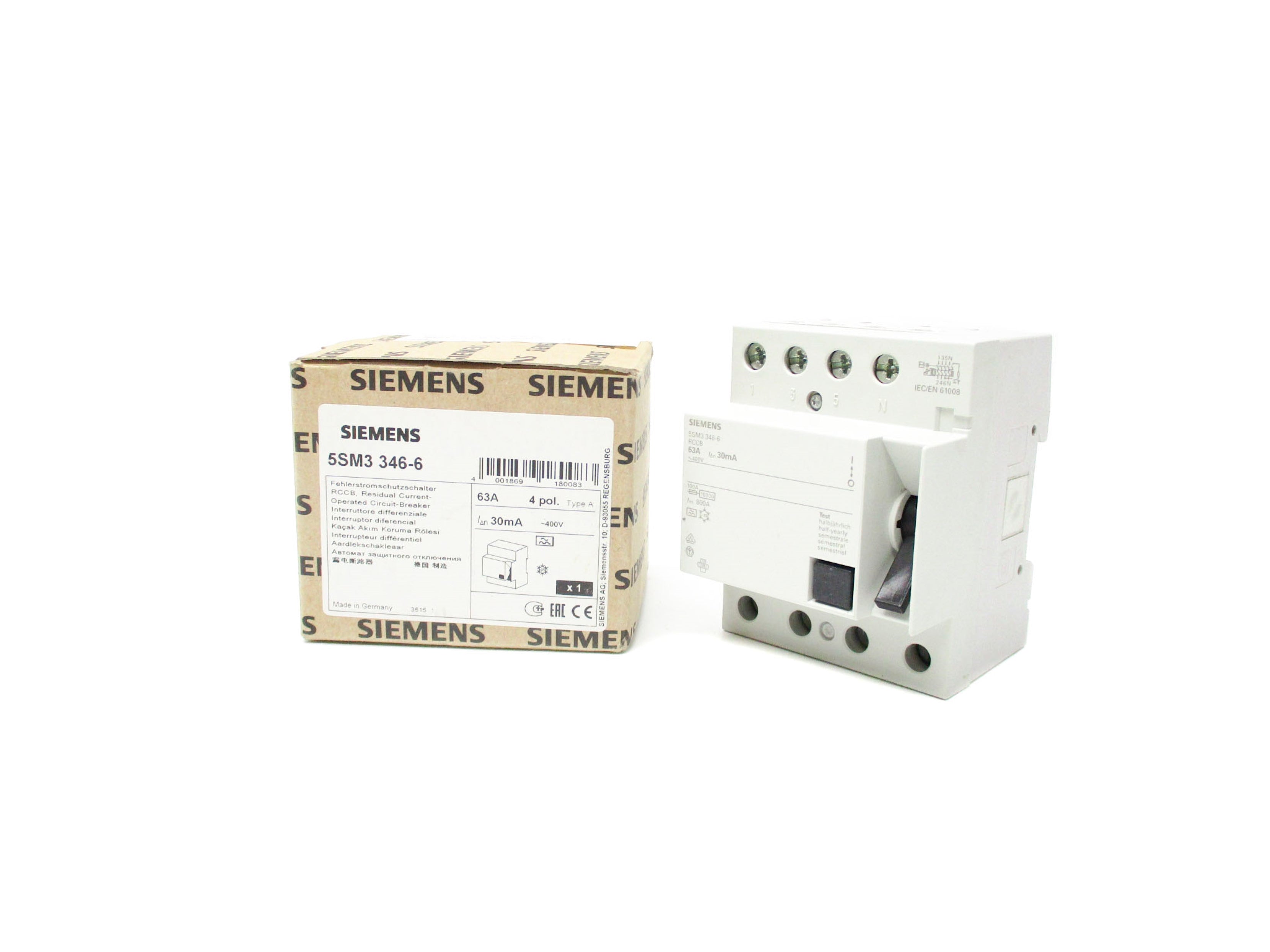 SIEMENS 5SM3 346-6 400V 63A NSMP