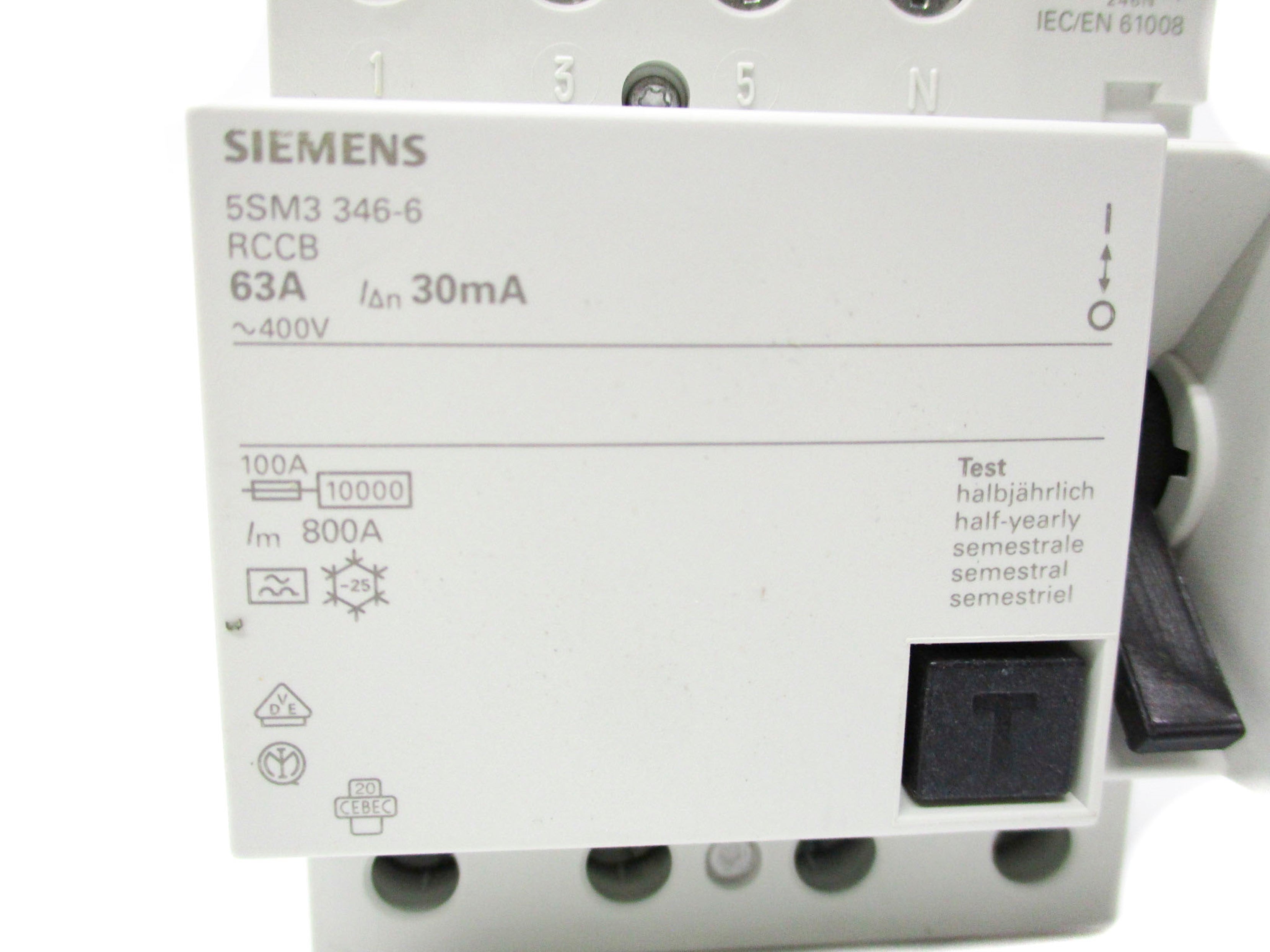 SIEMENS 5SM3 346-6 400V 63A NSMP