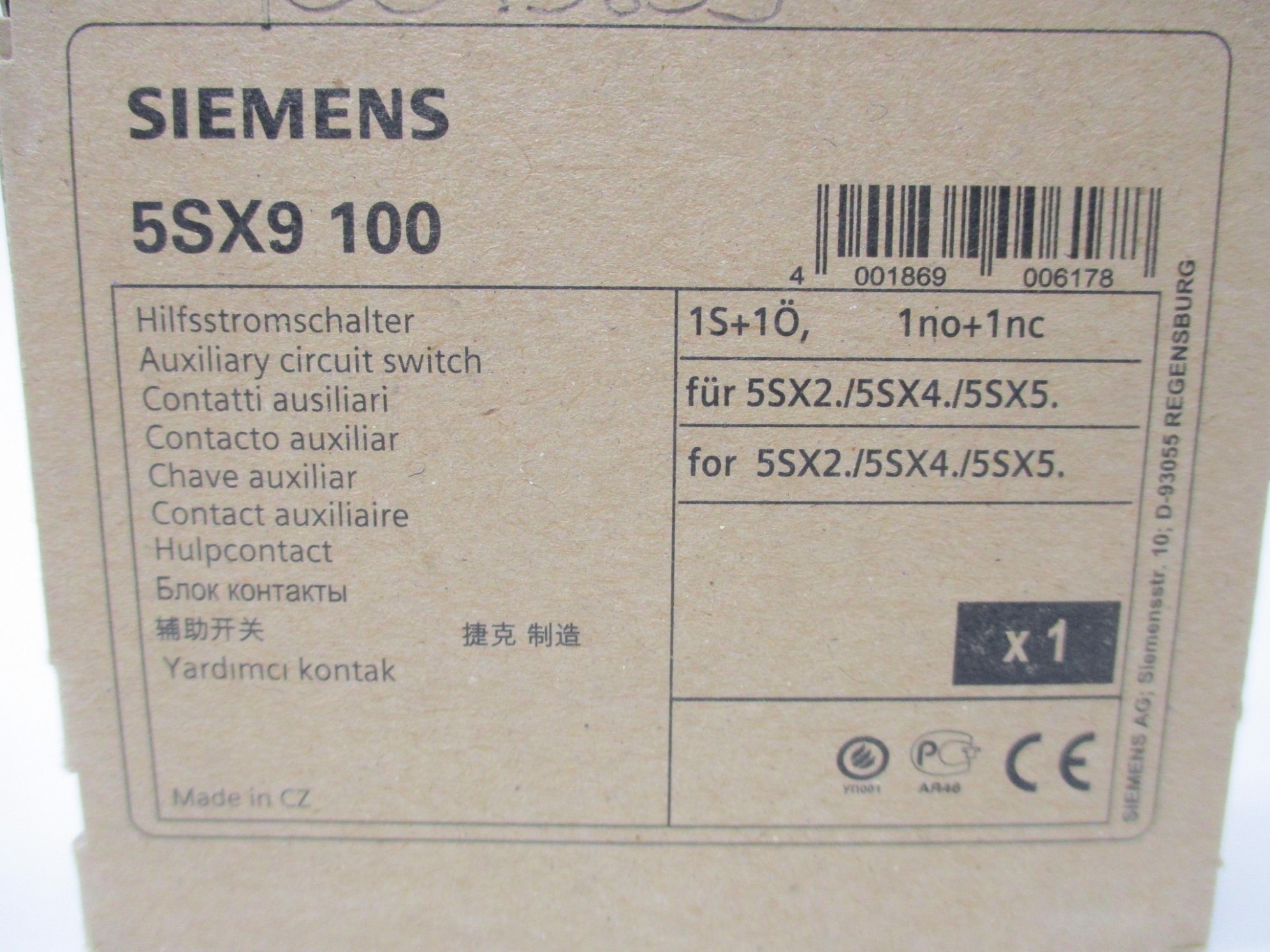 SIEMENS 5SX9 100 NSMP