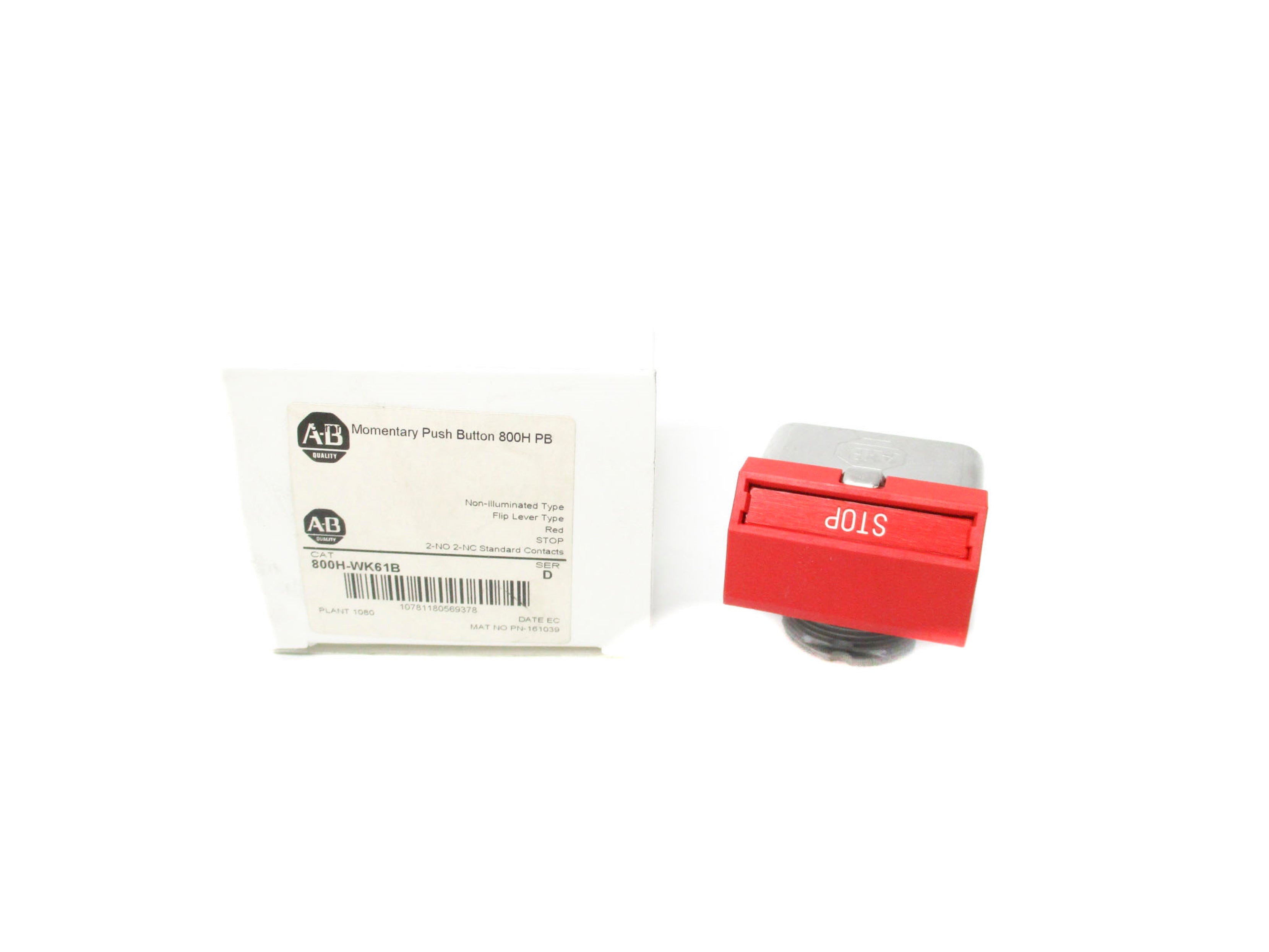 ALLEN BRADLEY 800H-WK61B SER. D (WH) NSMP