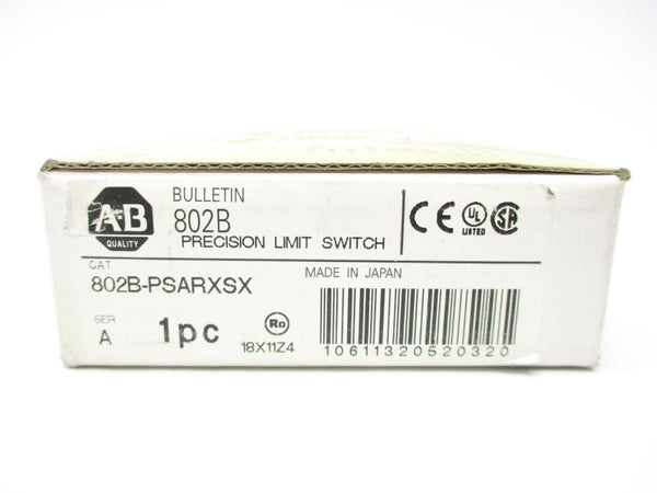 ALLEN BRADLEY 802B-PSARXSX SER. A 480VAC 15A (WH) NSMP