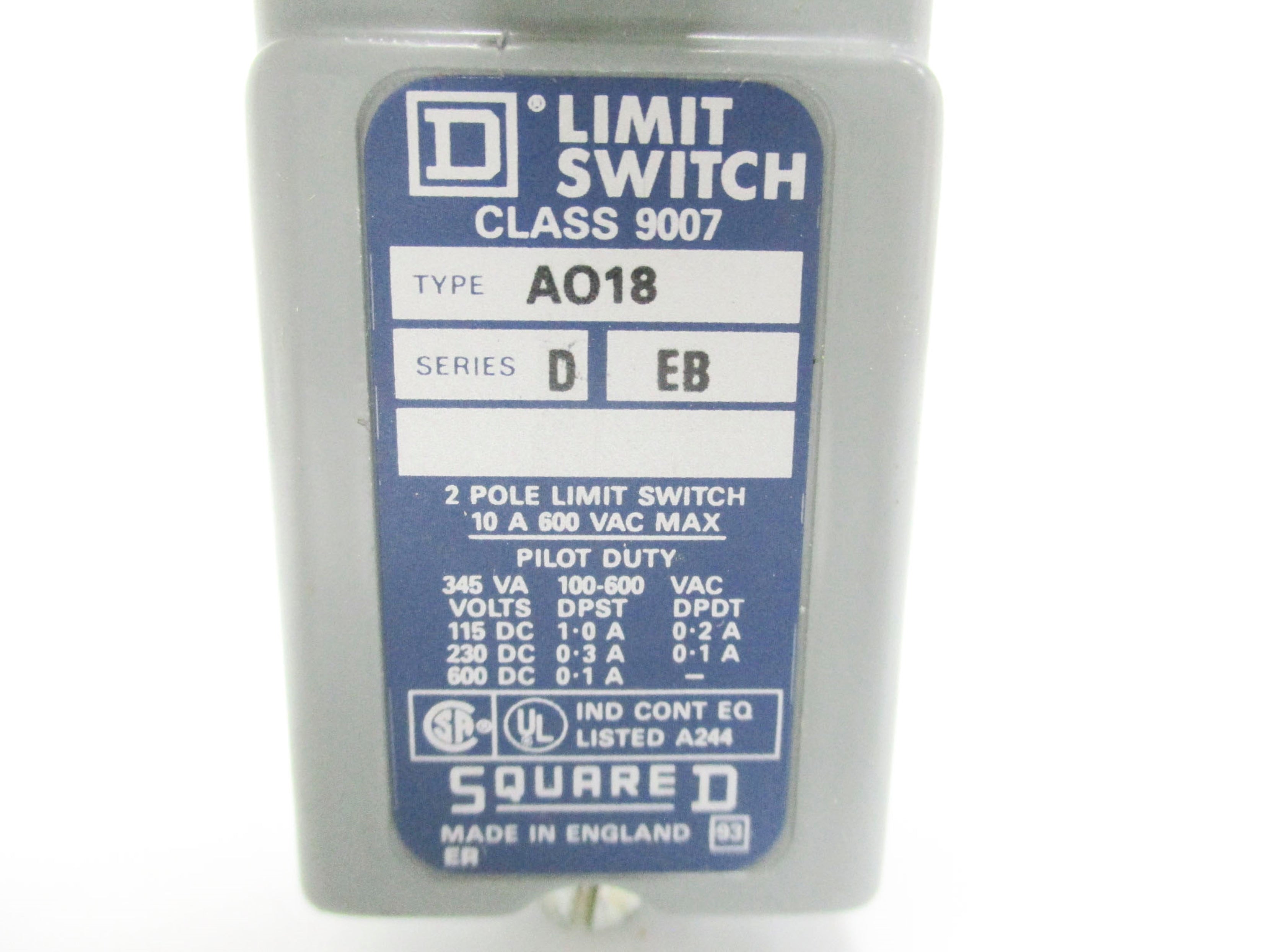 SQUARE D 9007AO18 SER. D NSMP