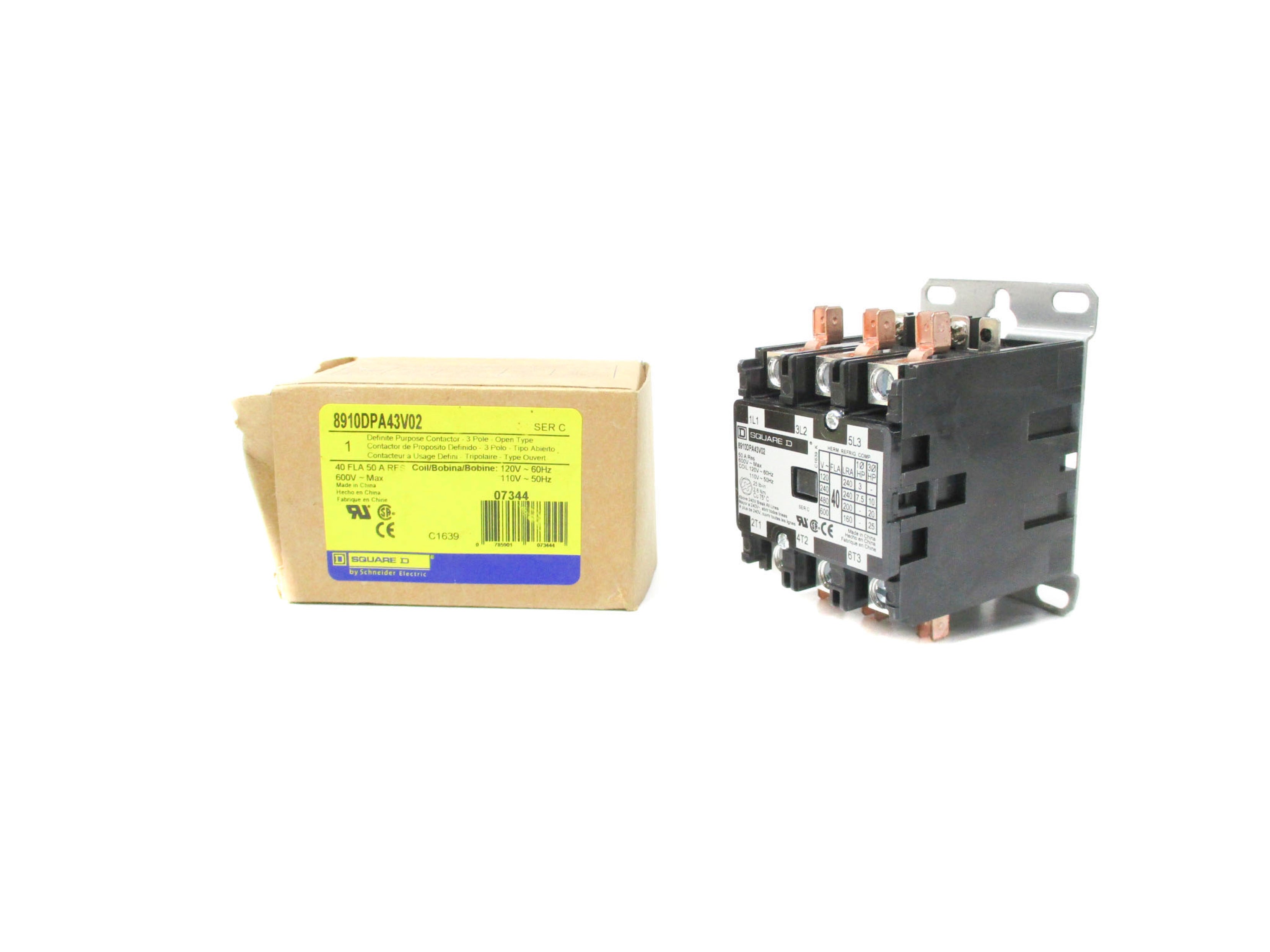 SQUARE D 8910DA43V02 110V SER. C NSMP