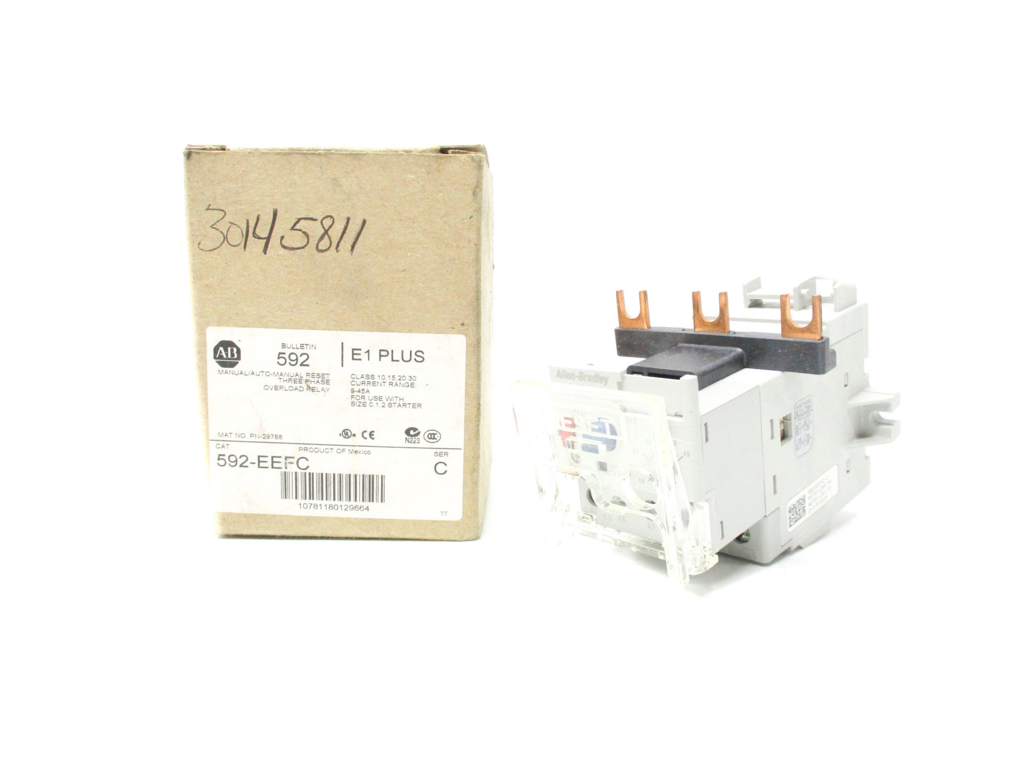 INDUSTRIAL SPARE PART 592-EEFC SER. C 600V 9-45A (BR/WH) NSMP