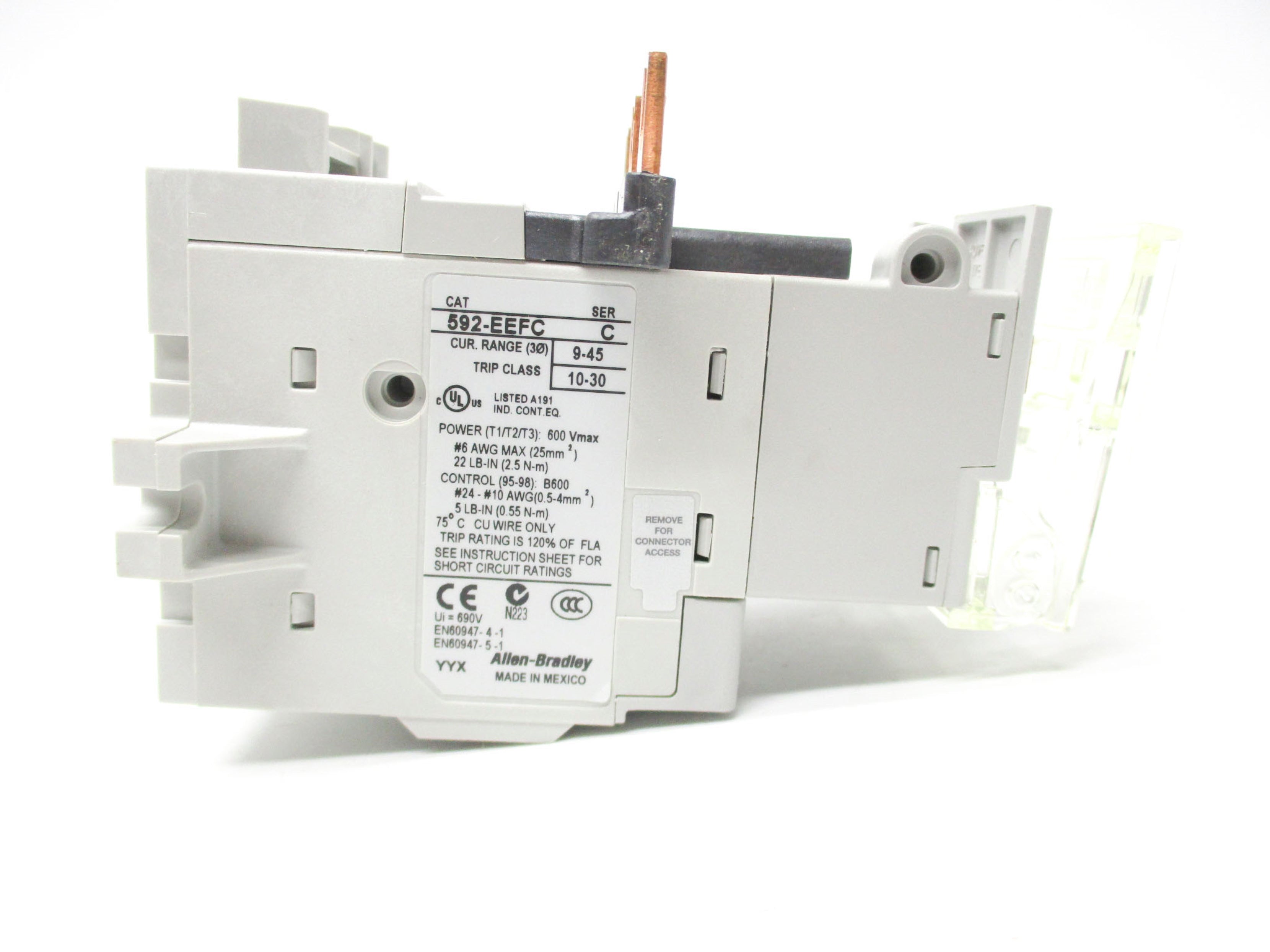 INDUSTRIAL SPARE PART 592-EEFC SER. C 600V 9-45A (BR/WH) NSMP