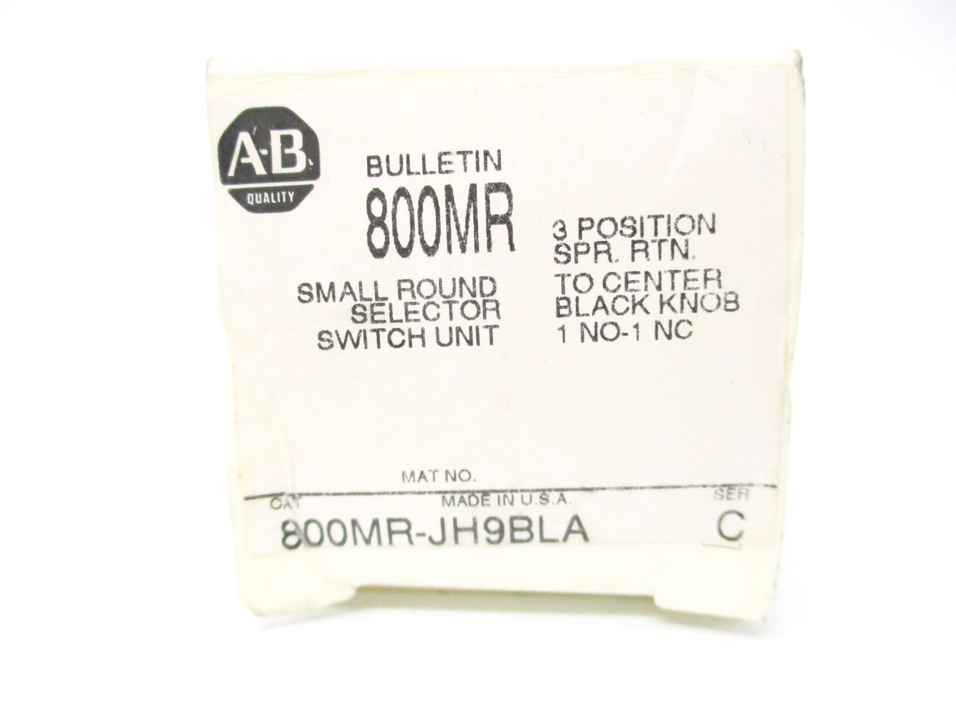 INDUSTRIAL SPARE PART 800MR-JH9BLA SER. C (WH) NSMP